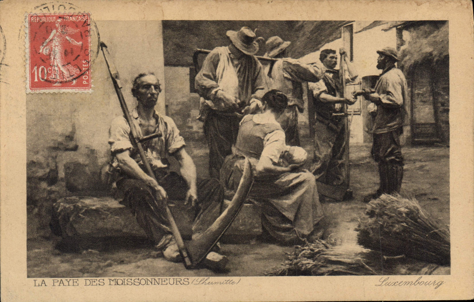 CPA La Paye des Moissonneurs 