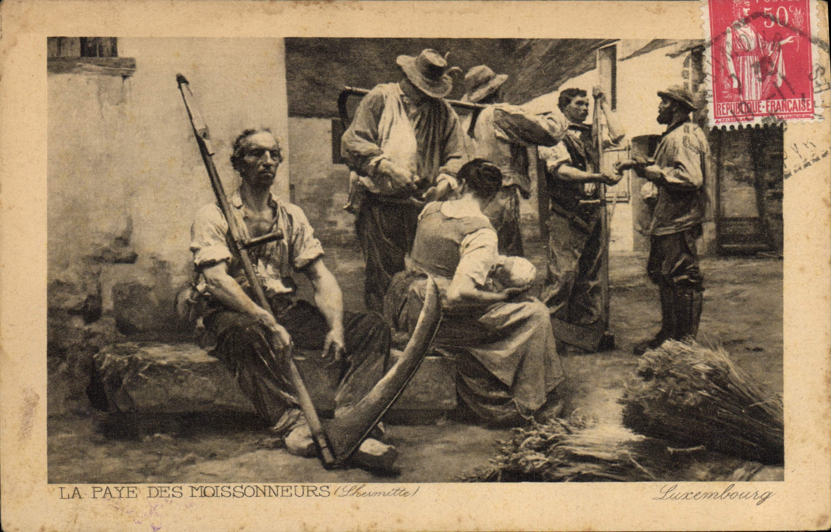 CPA La Paye des Moissonneurs 