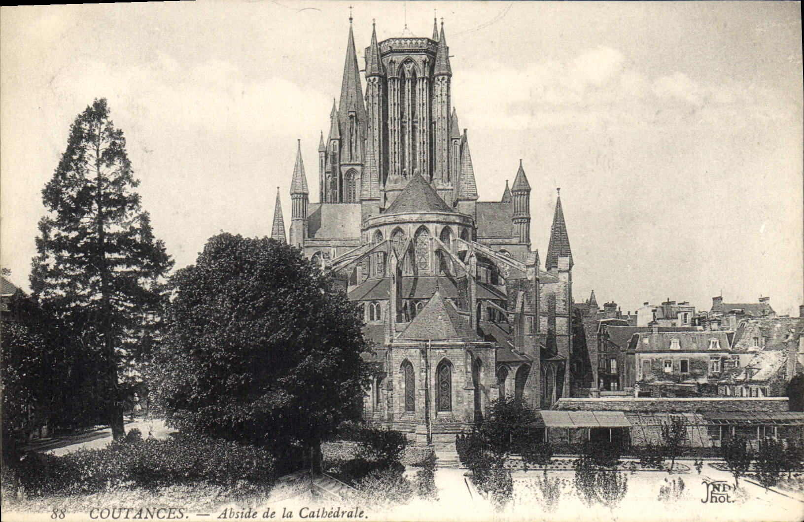 CPA Coutances Abside de la Cathedrale 