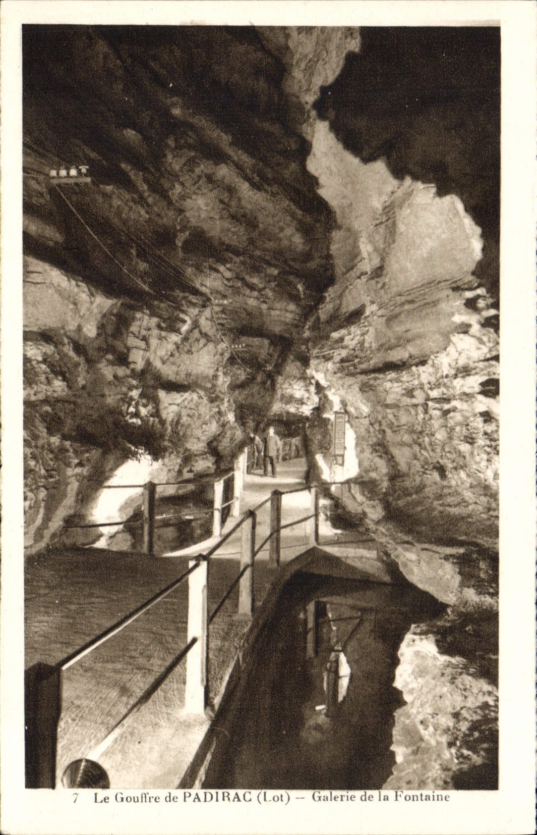 CPA Le Gouffre de Padirac Lot Galerie de la Fontaine