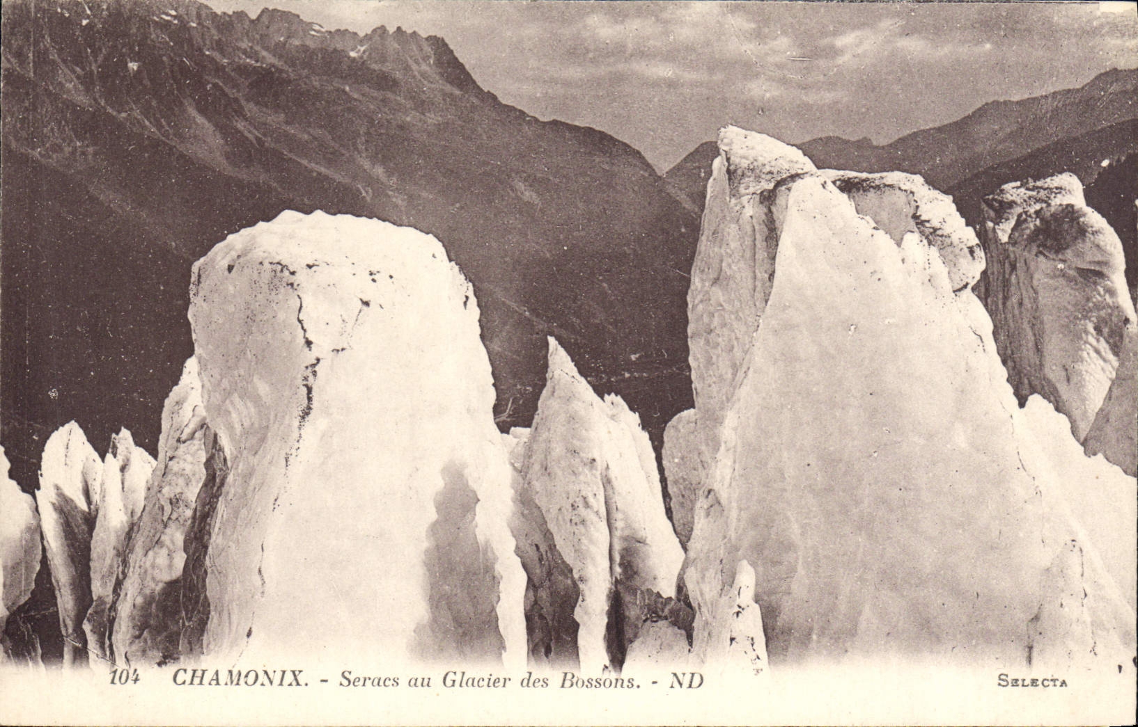 CPA Chamonix Seracs au Glacier des Bossons