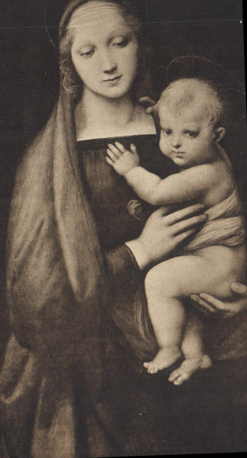 CPA Firenze R Galleria Pitto la Madonna detta del Granduca