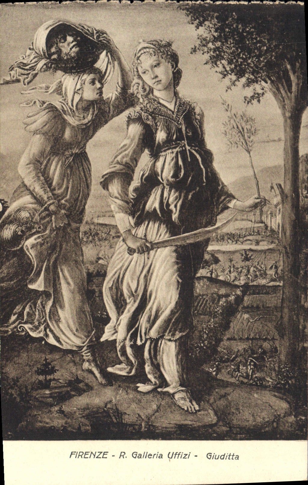 CPA Firenze R Galleria Uffizi Giuditta