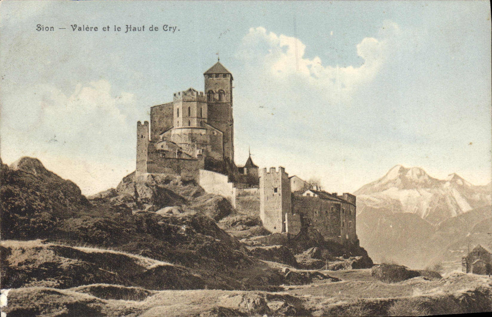 CPA Sion Valere et le haut de Cry 