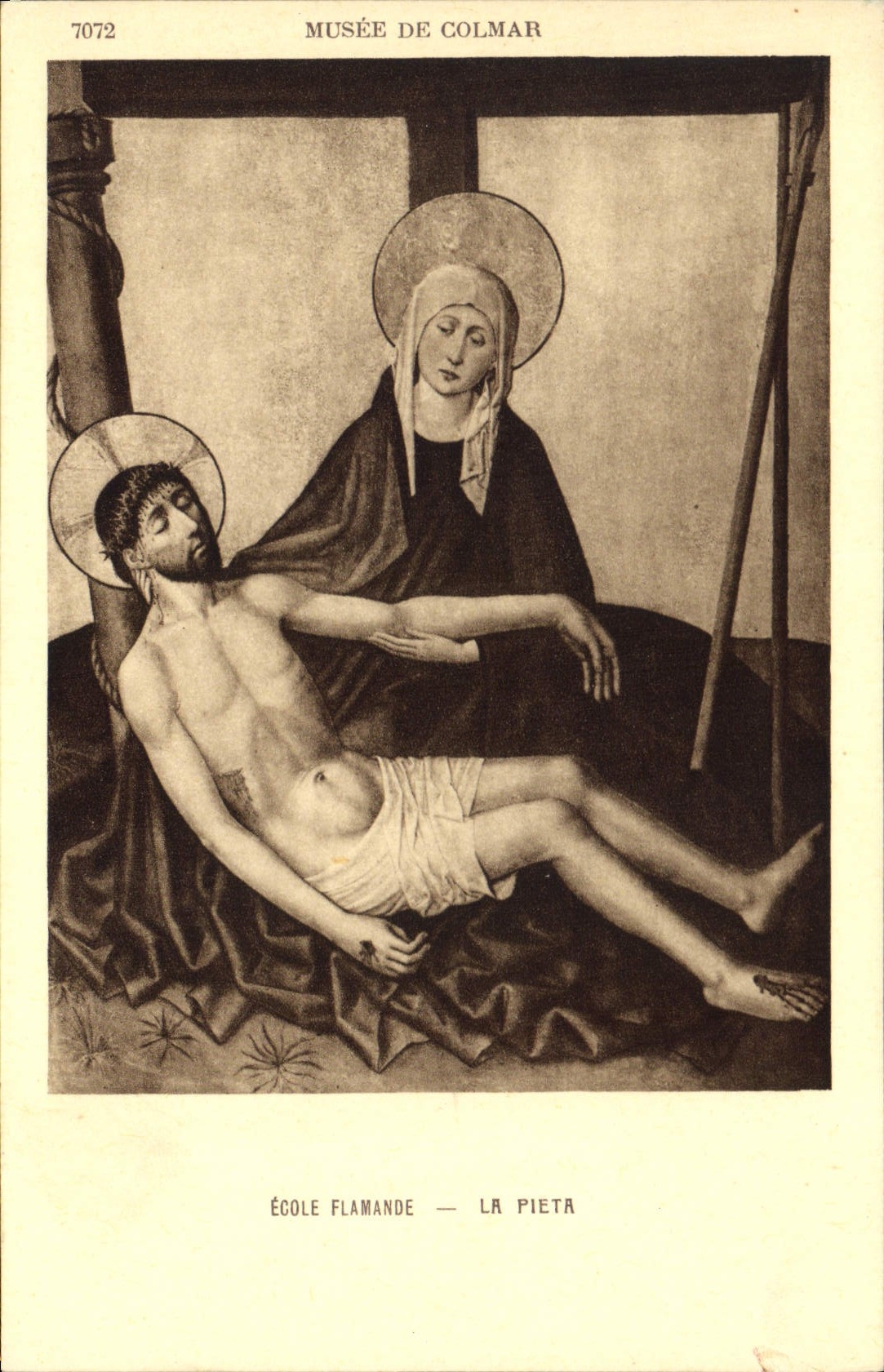 CPA Musee de Colmar Ecole Flamande la Pieta 