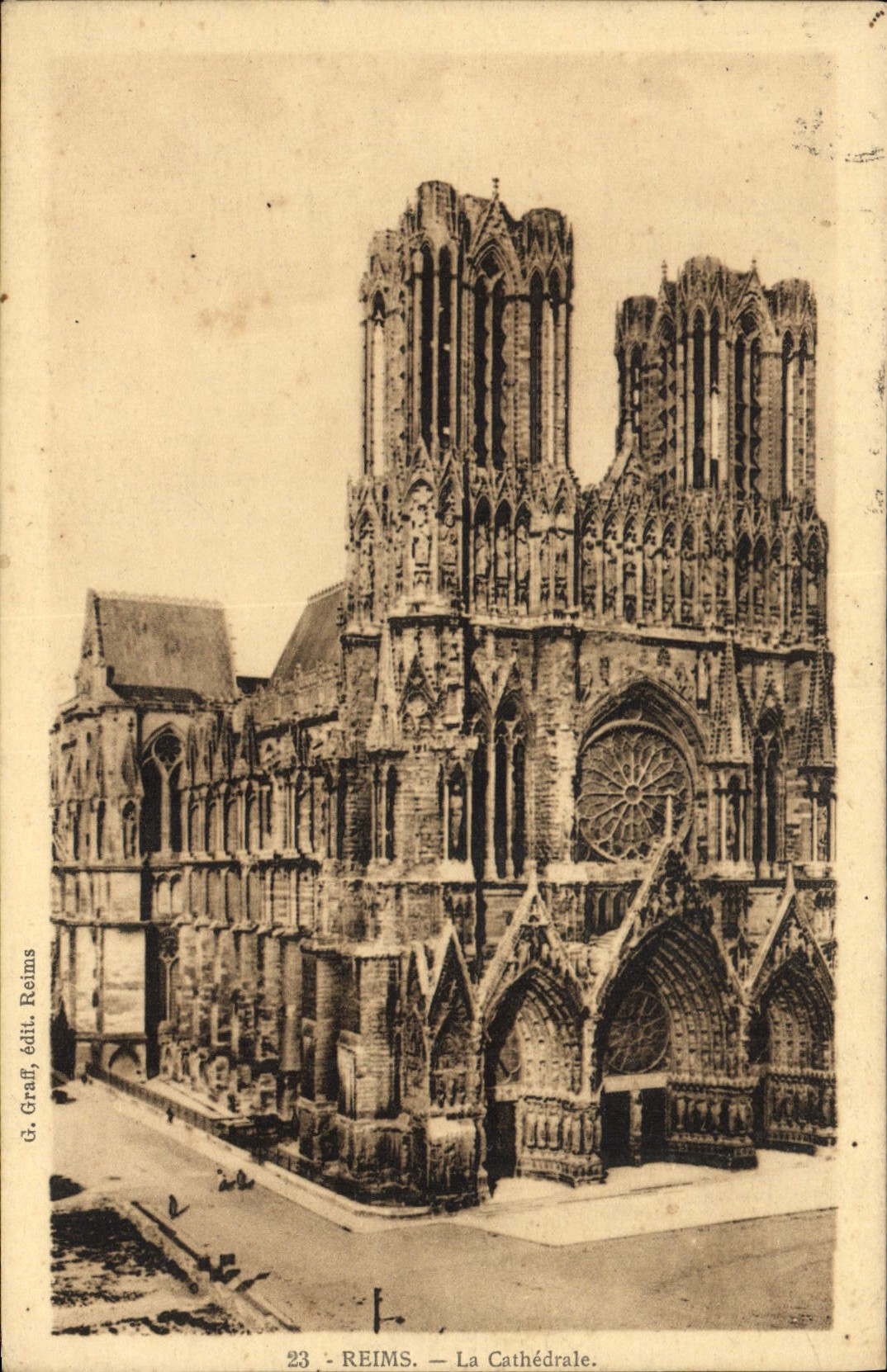 CPA Reims la Cathedrale 