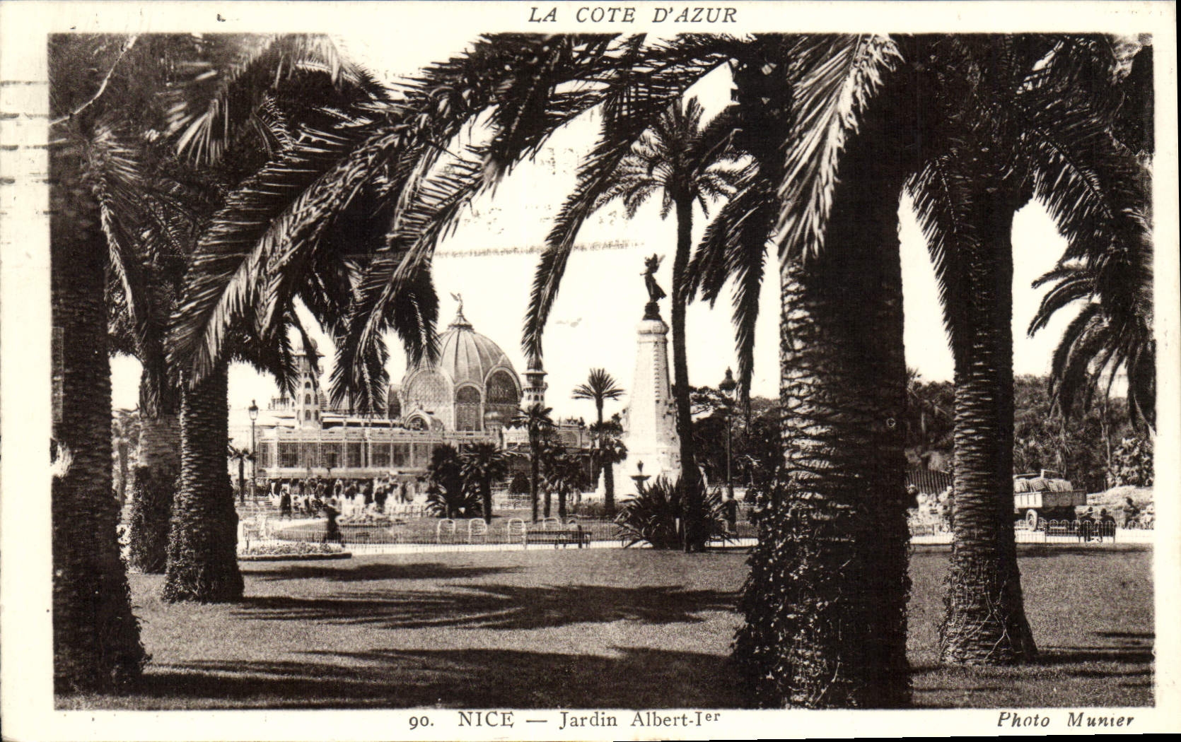 CPA La Cote d'Azur Nice Jardin Albert Ier 
