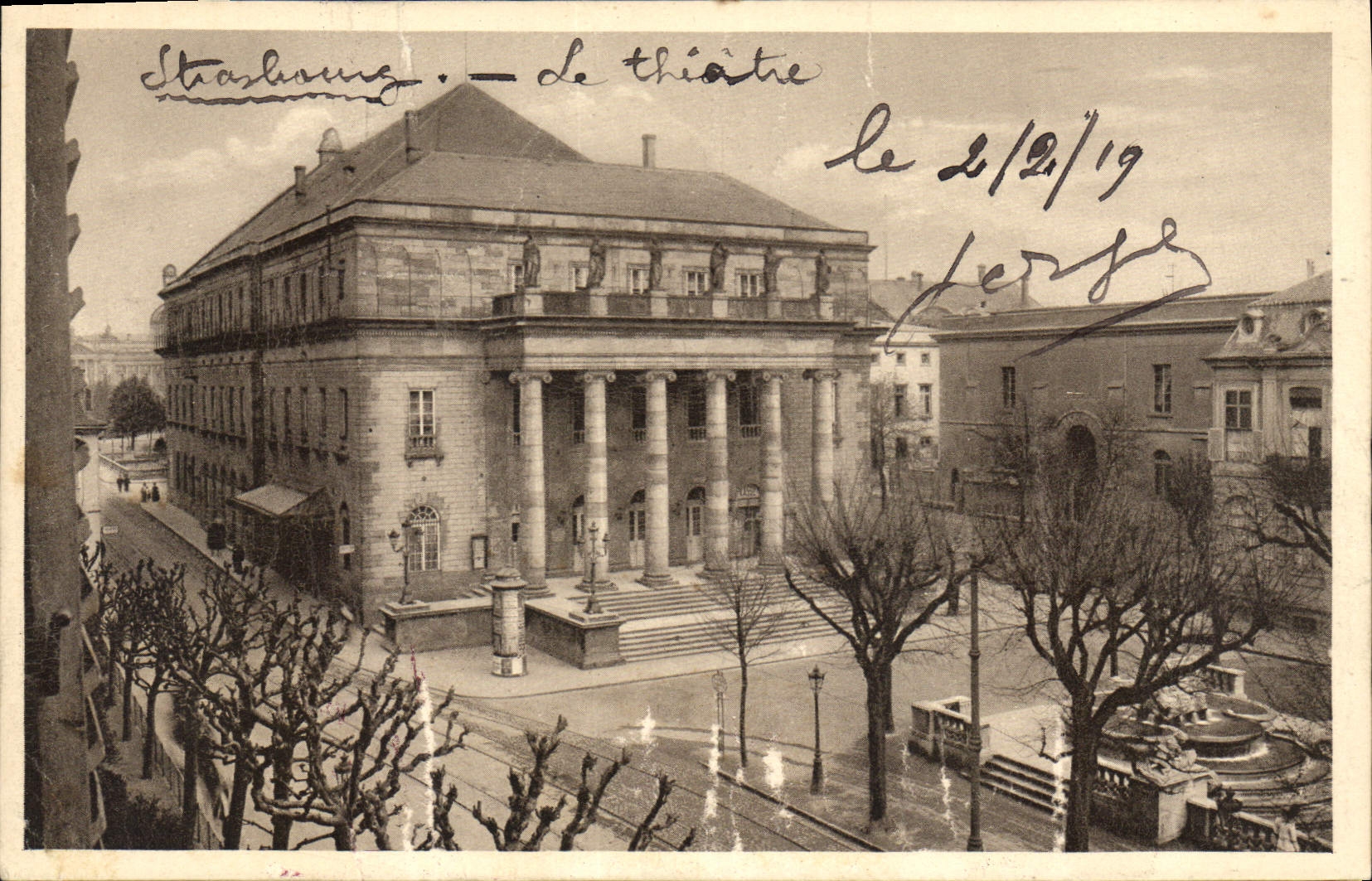 CPA Strassburg Stadt Theatre 