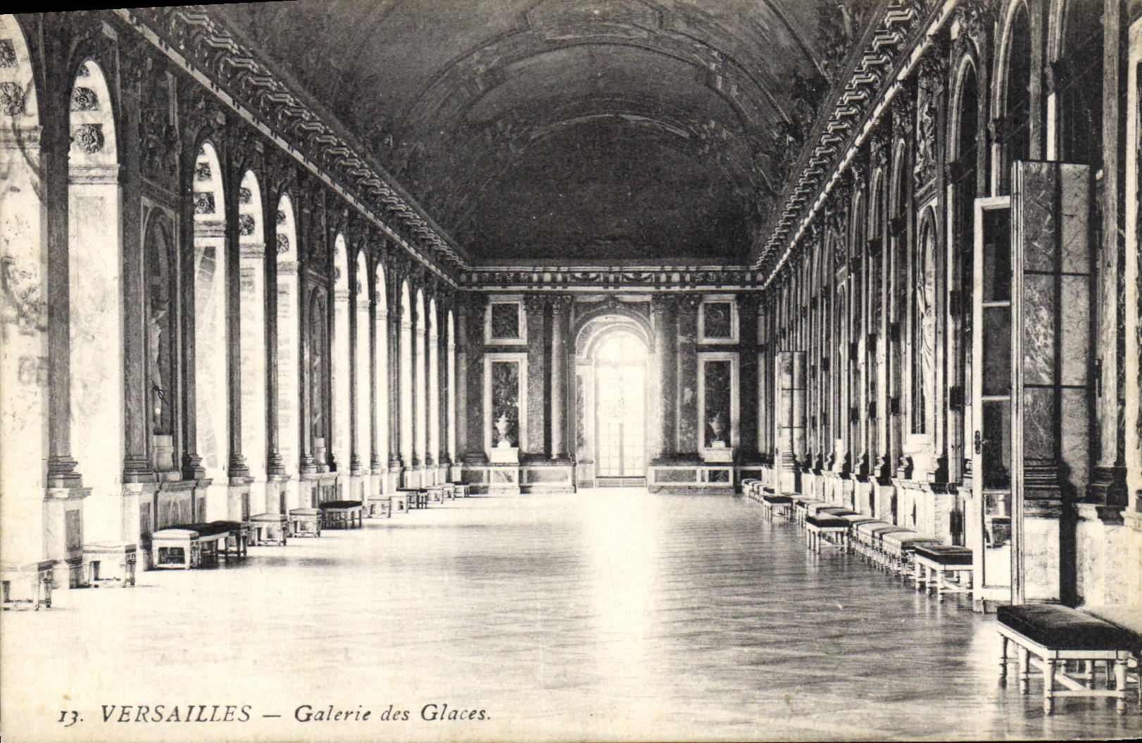 CPA Versailles Galerie des Glaces 
