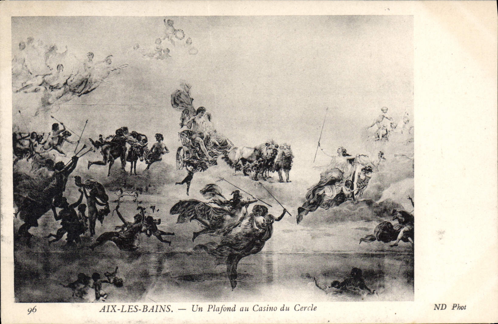 CPA Aix les Bains un Plafond au Casino du Cercle 