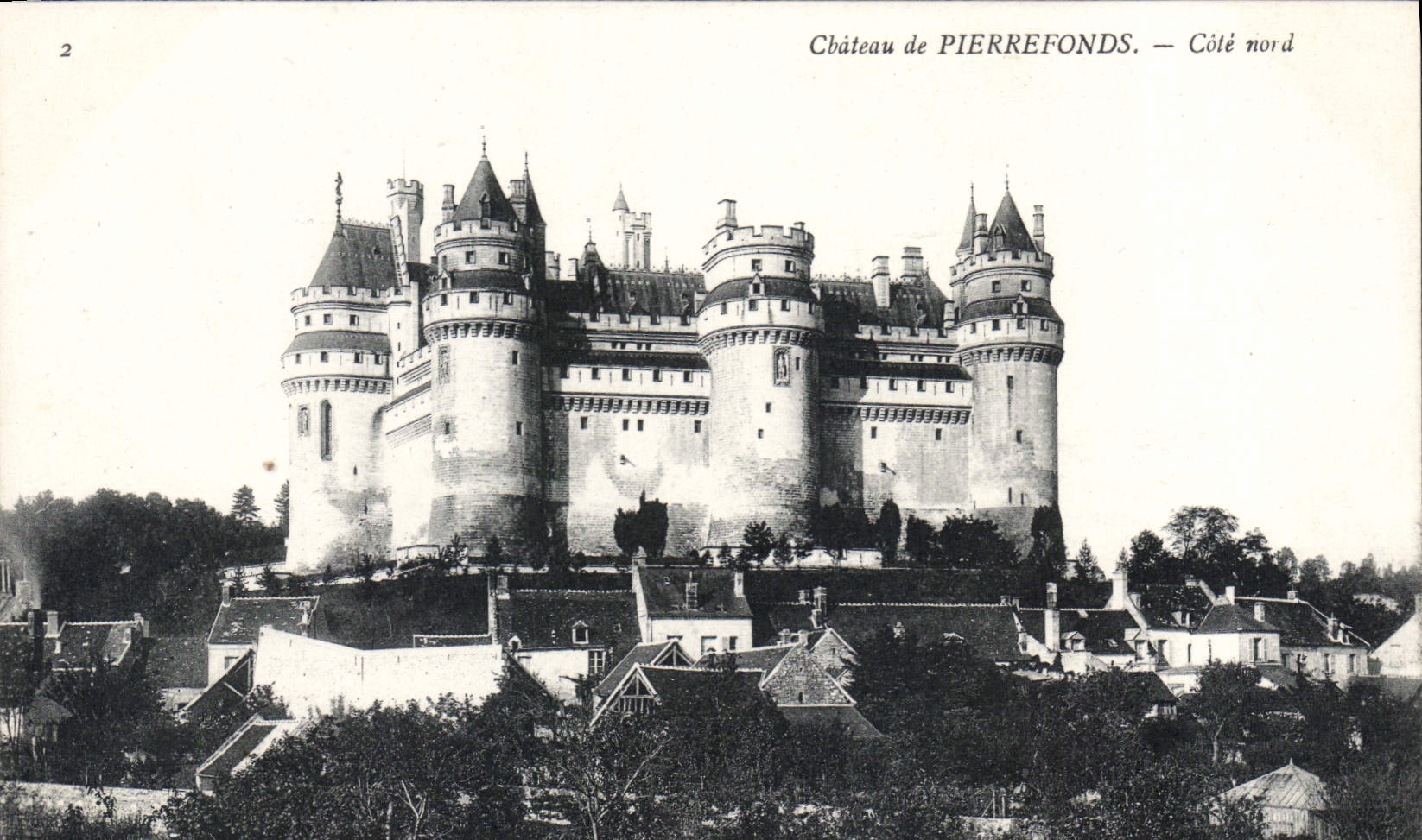 CPA Chateau de Pierrefonds Cote nord 