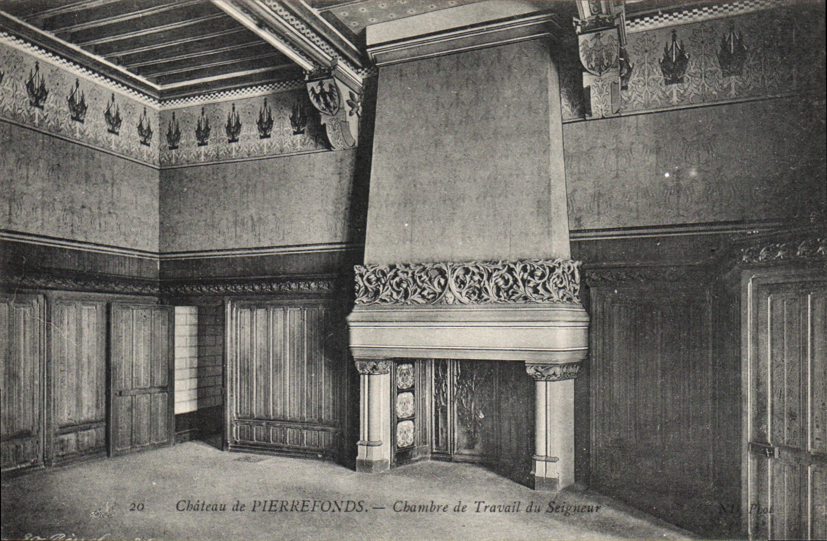 CPA Chateau de Pierrefonds Chambre de travail du Seigneur 