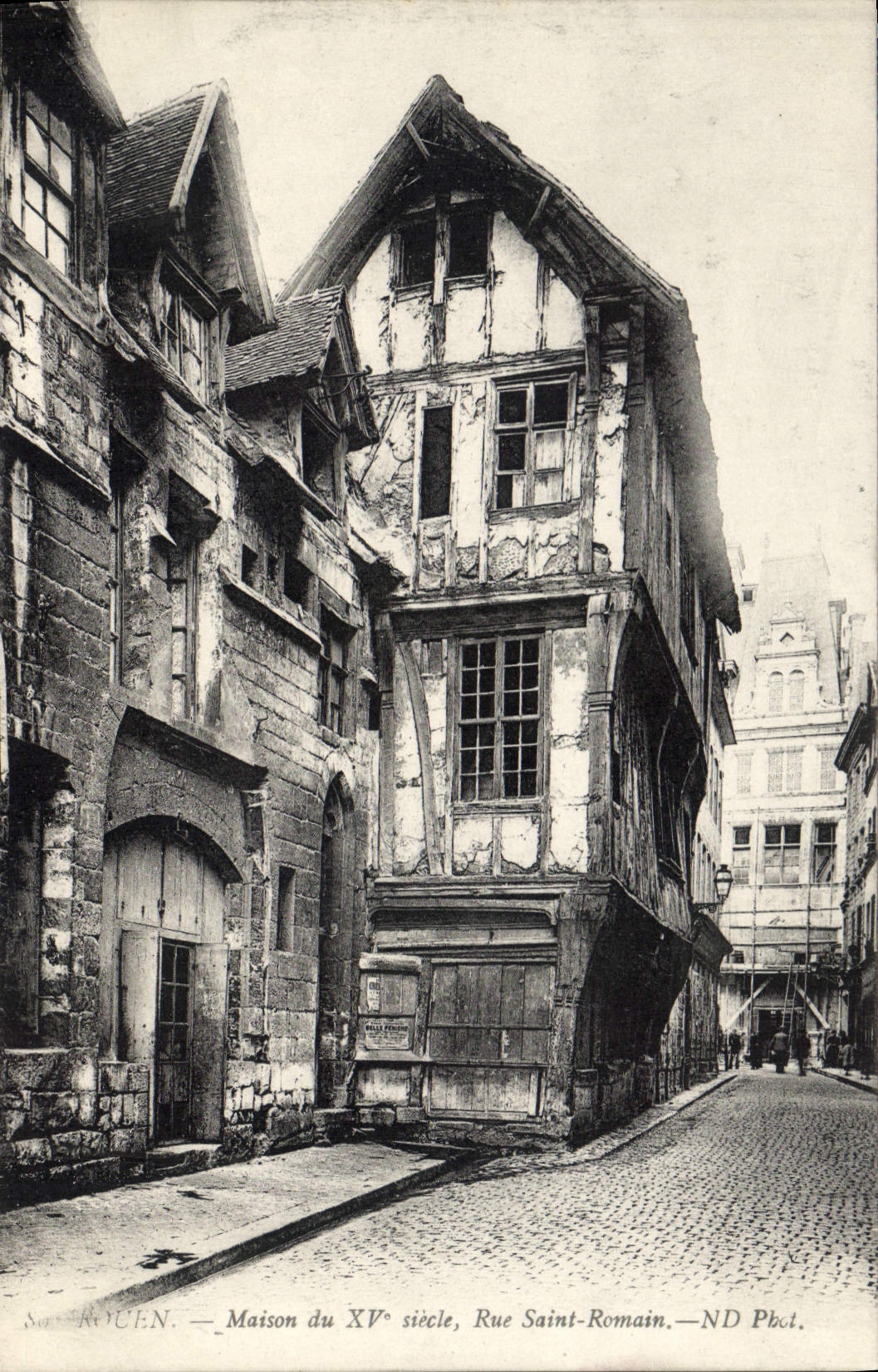 CPA Rouen Maison du XV siecle rue Saint Romain 