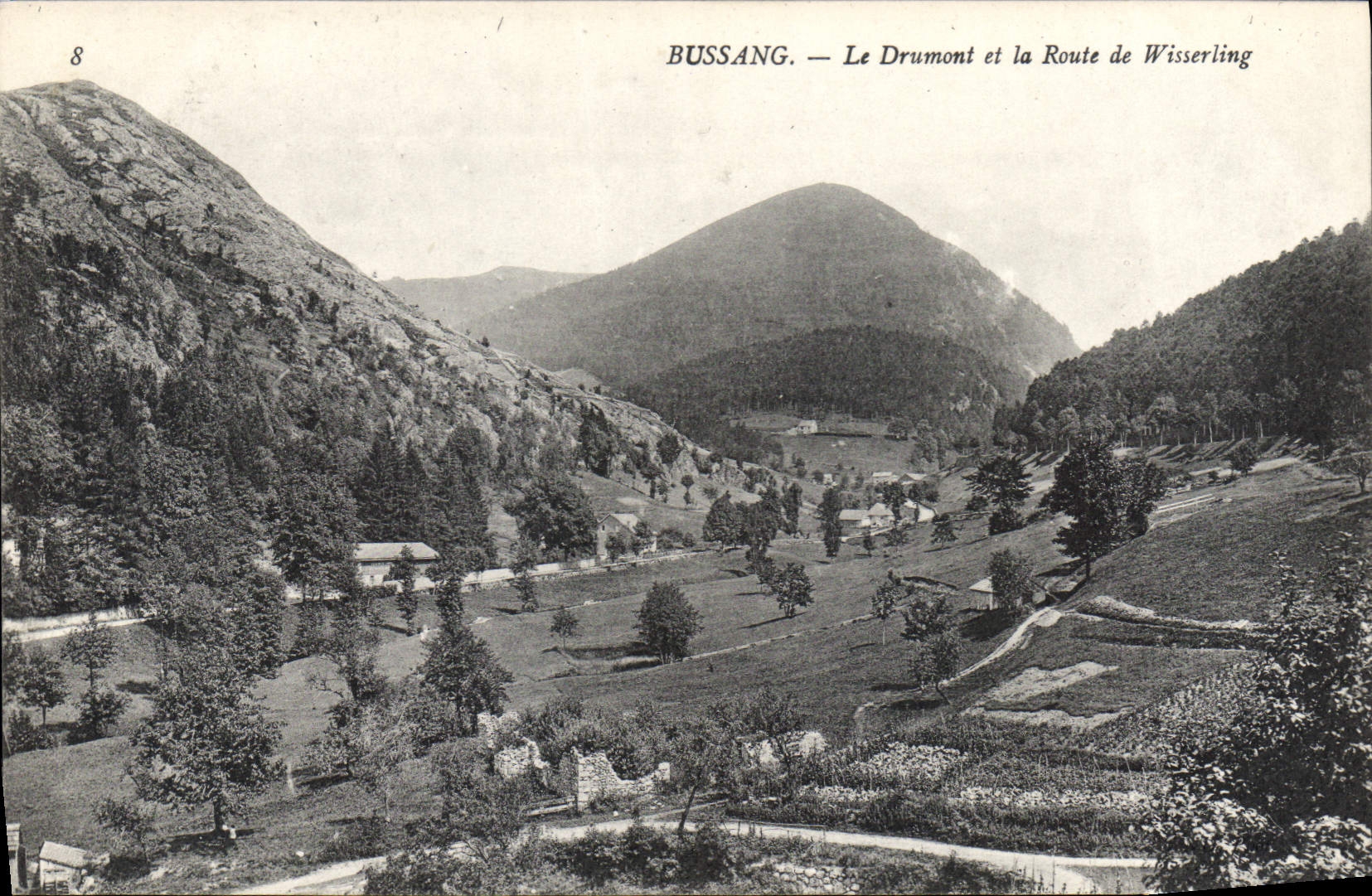 CPA Bussang le Drumont et la Route de Wisserling