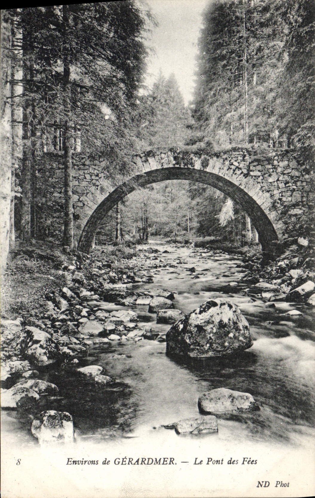 CPA Environs de Gerardmer le Pont des Fees 