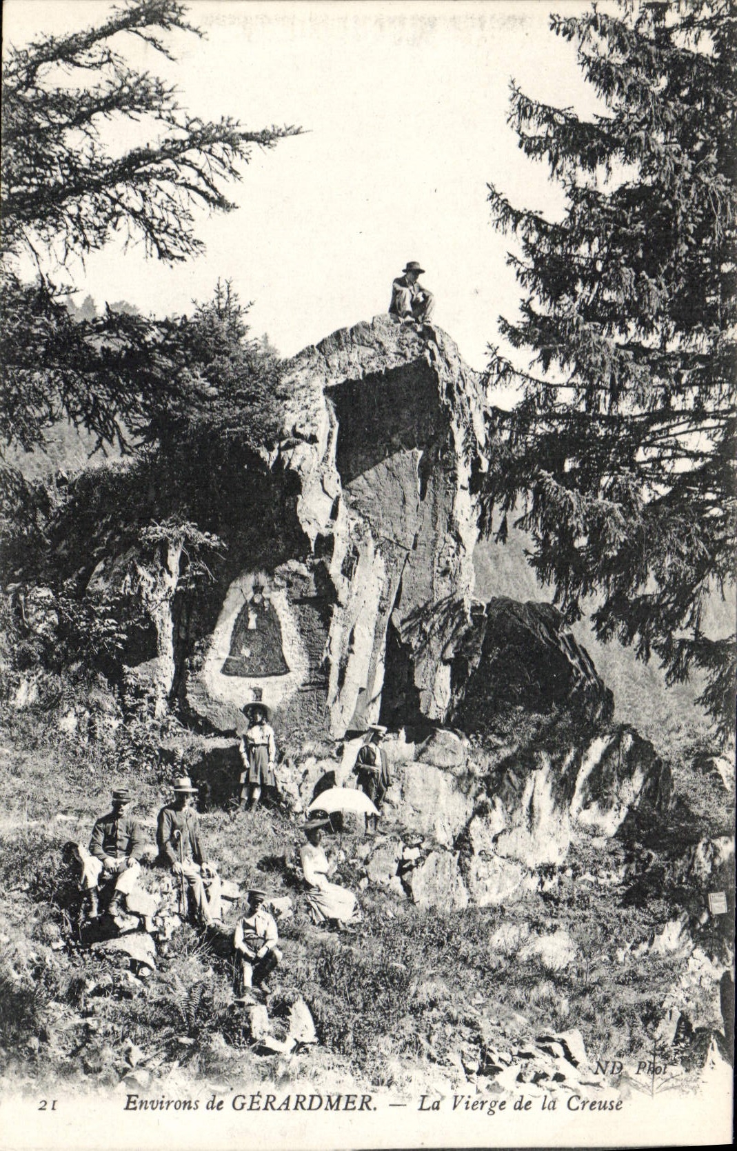 CPA Environs de Gerardmer la Vierge de la Creuse 