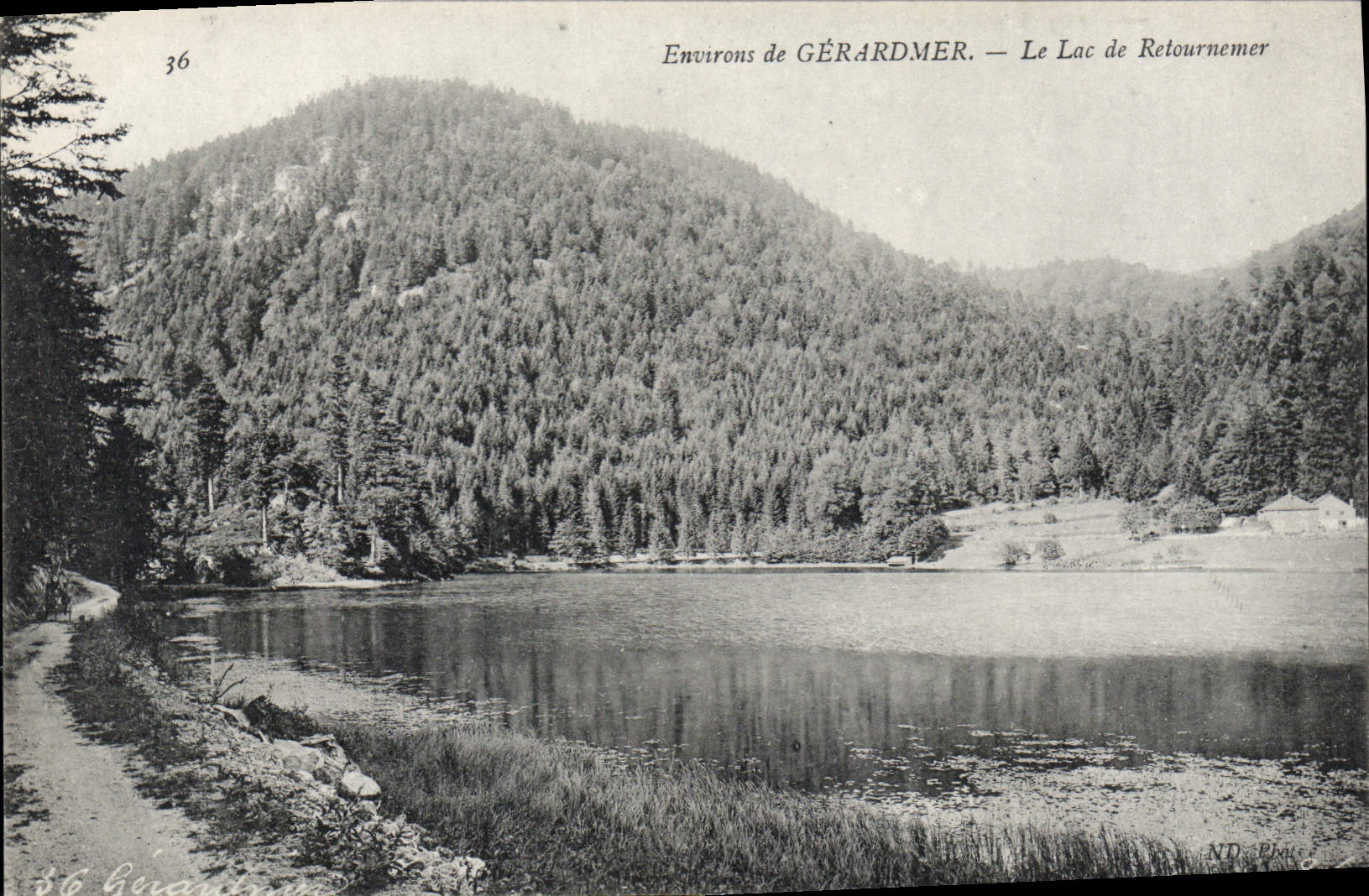 CPA Environs de Gerardmer le Lac de Retournemer 
