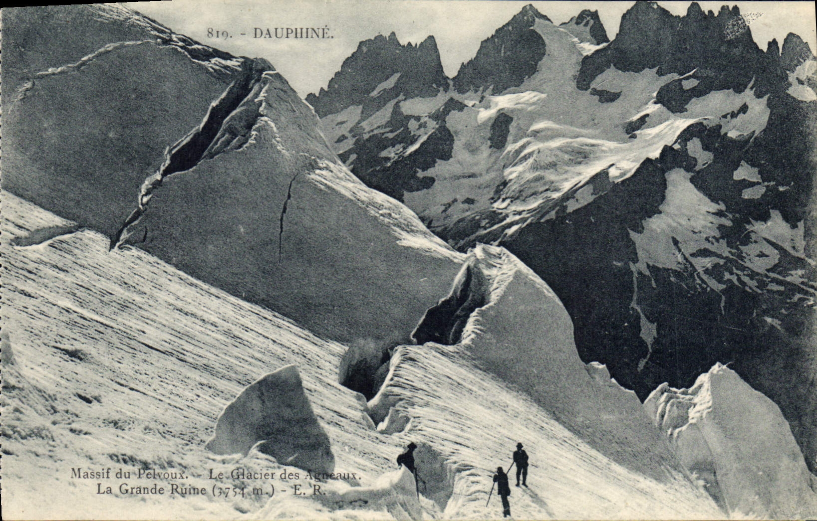 CPA Dauphine Massif du Pelvoux le Glacier des Agneaux le Grande Ruine