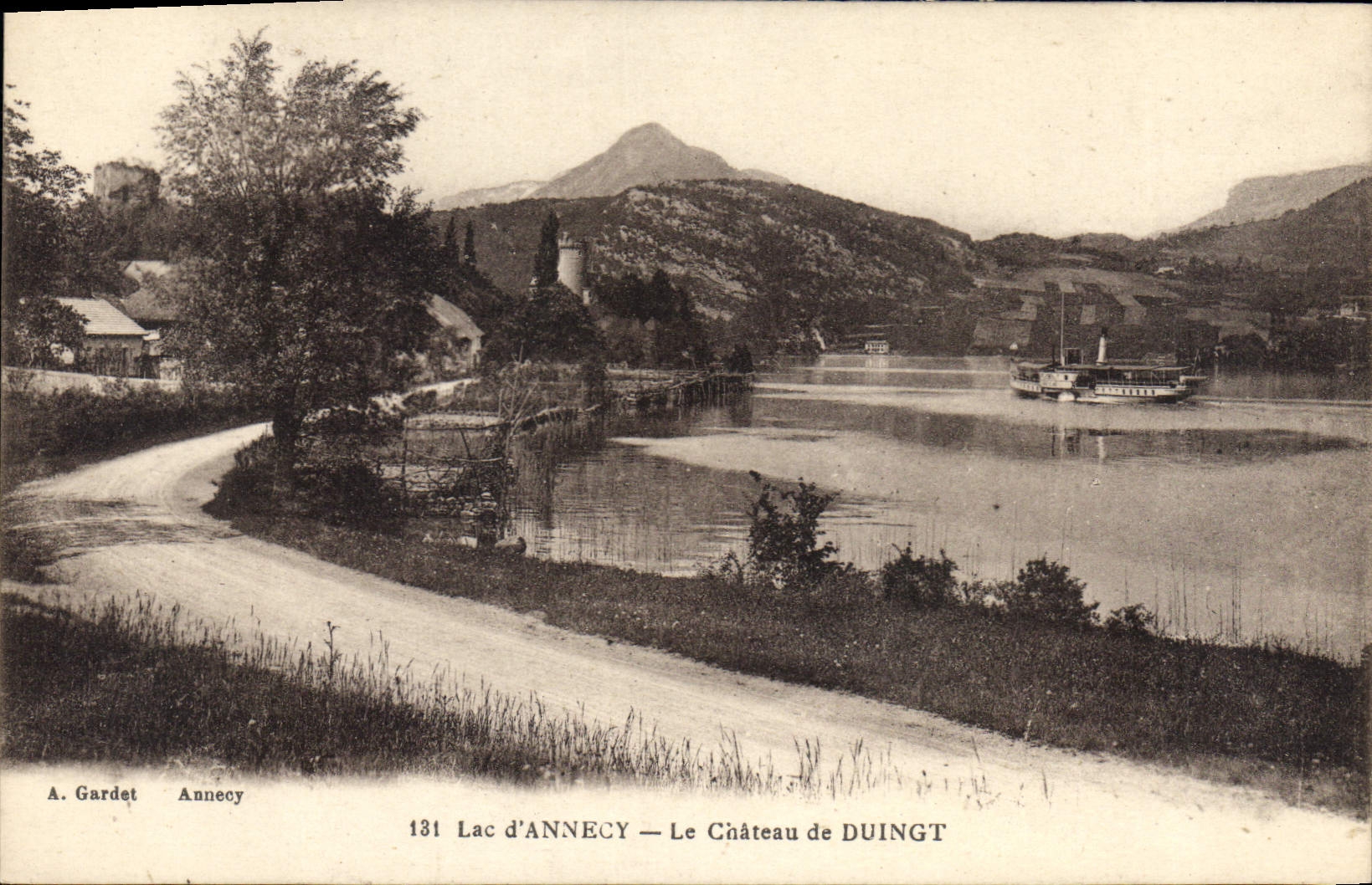 CPA Lac d'Annecy le chateau de Duingt 