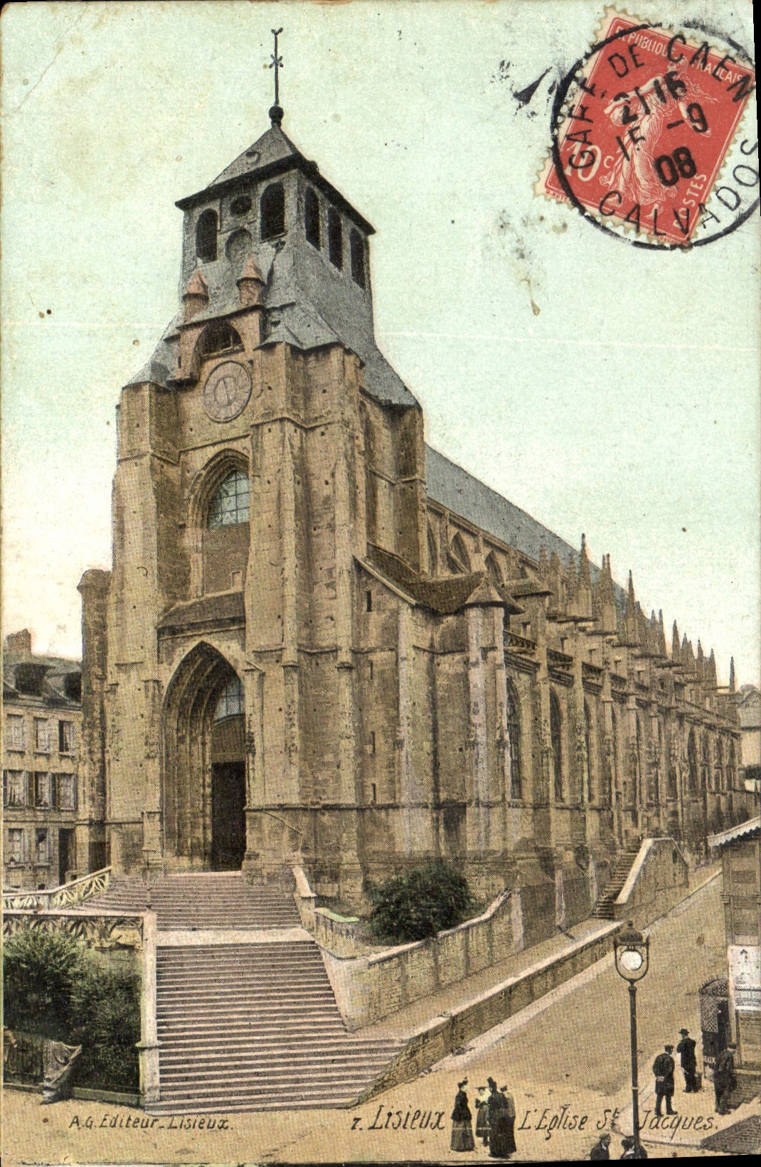 CPA Lisieux l'Eglise St Jacques 