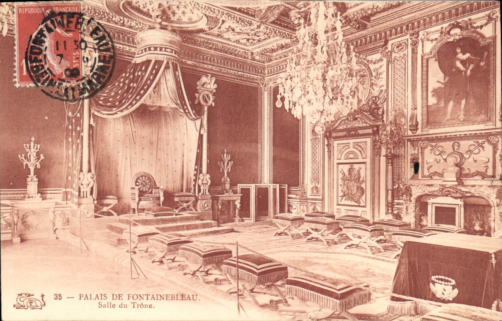CPA Palais de Fontainebleau Salle du Trone 