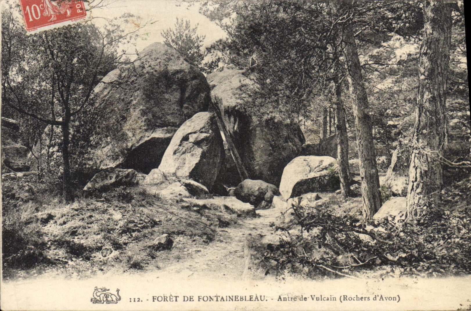 CPA Foret de Fontainebleau Antre de Vulcain Rochers d'Avon 