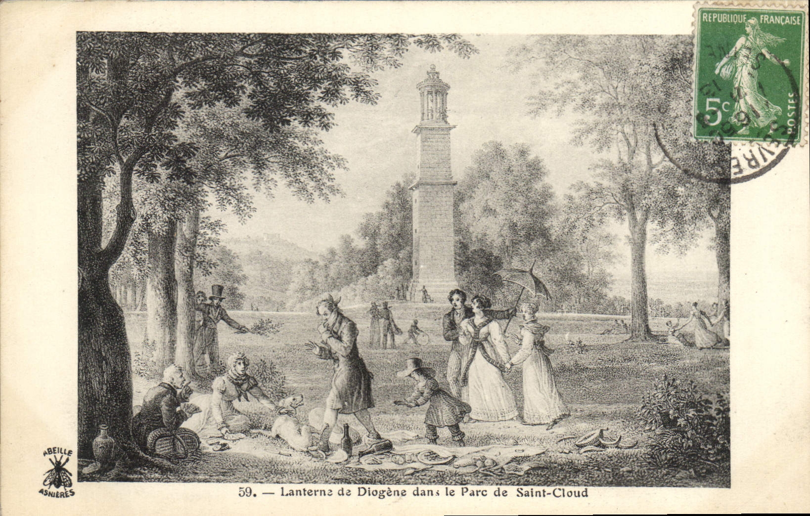 CPA Lanterne de Diogene dans le Parc de Saint Cloud