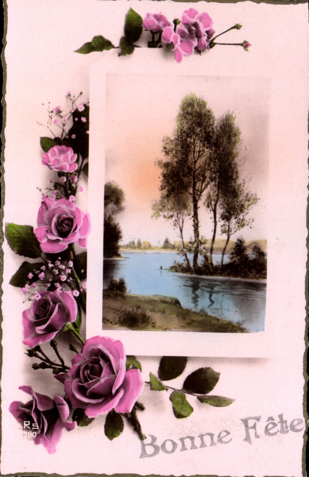 CPA Bonne Fete Fleurs