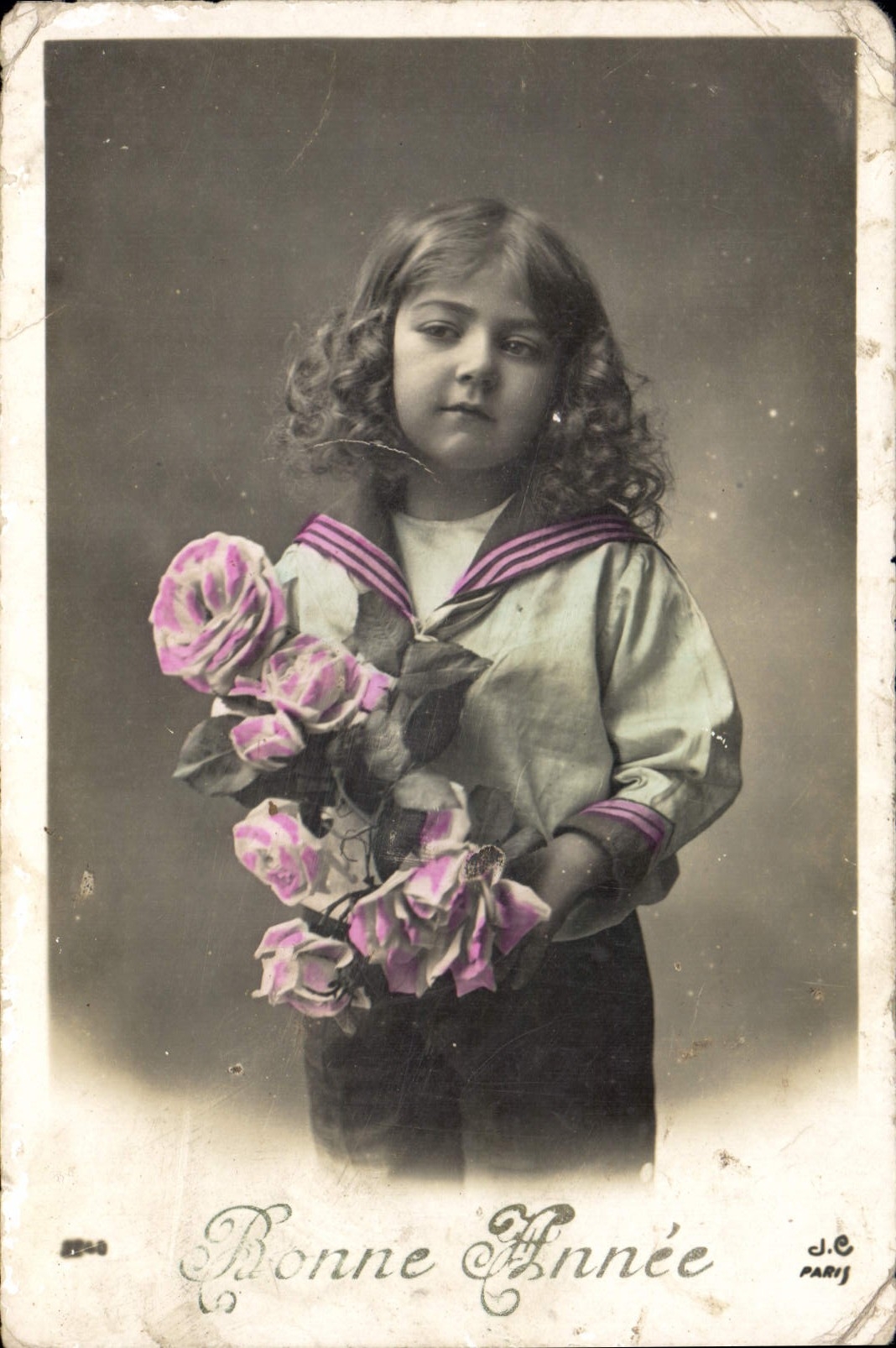 CPA Bonne Annee Enfant