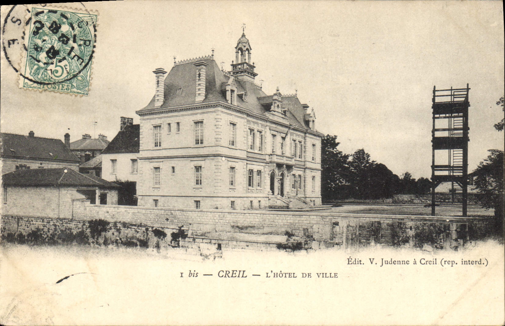 CPA Creil l'Hotel de Ville 