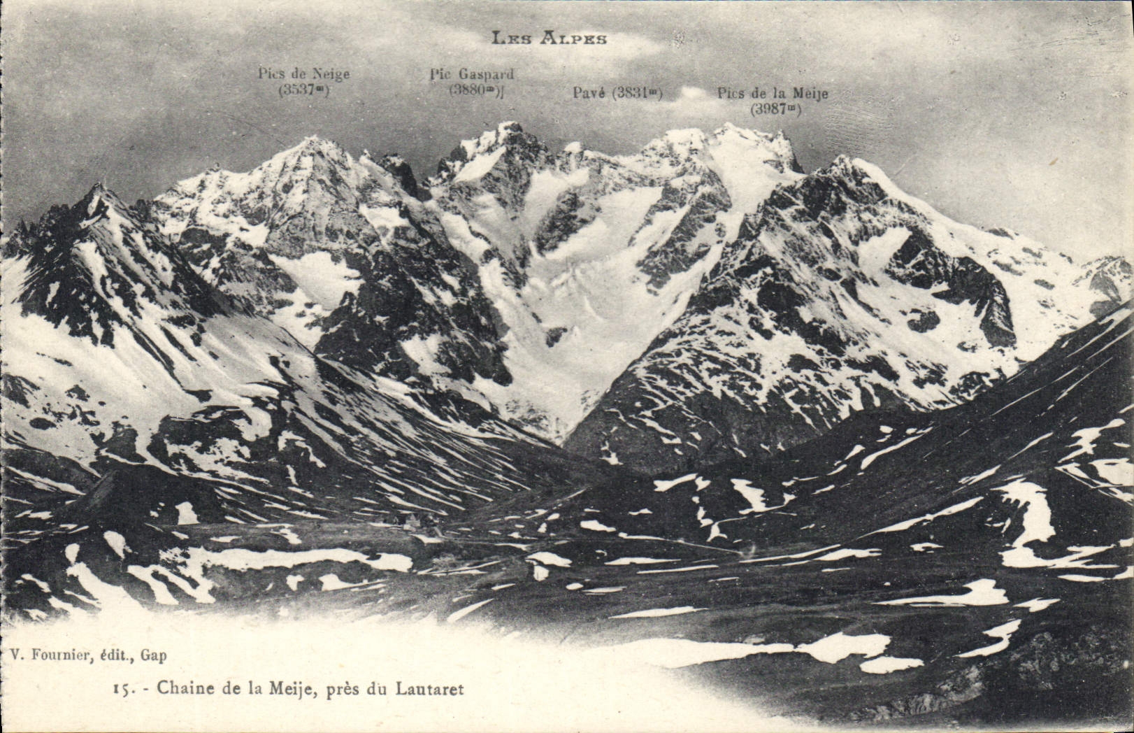 CPA Chaine de la Meije pres du Lantaret