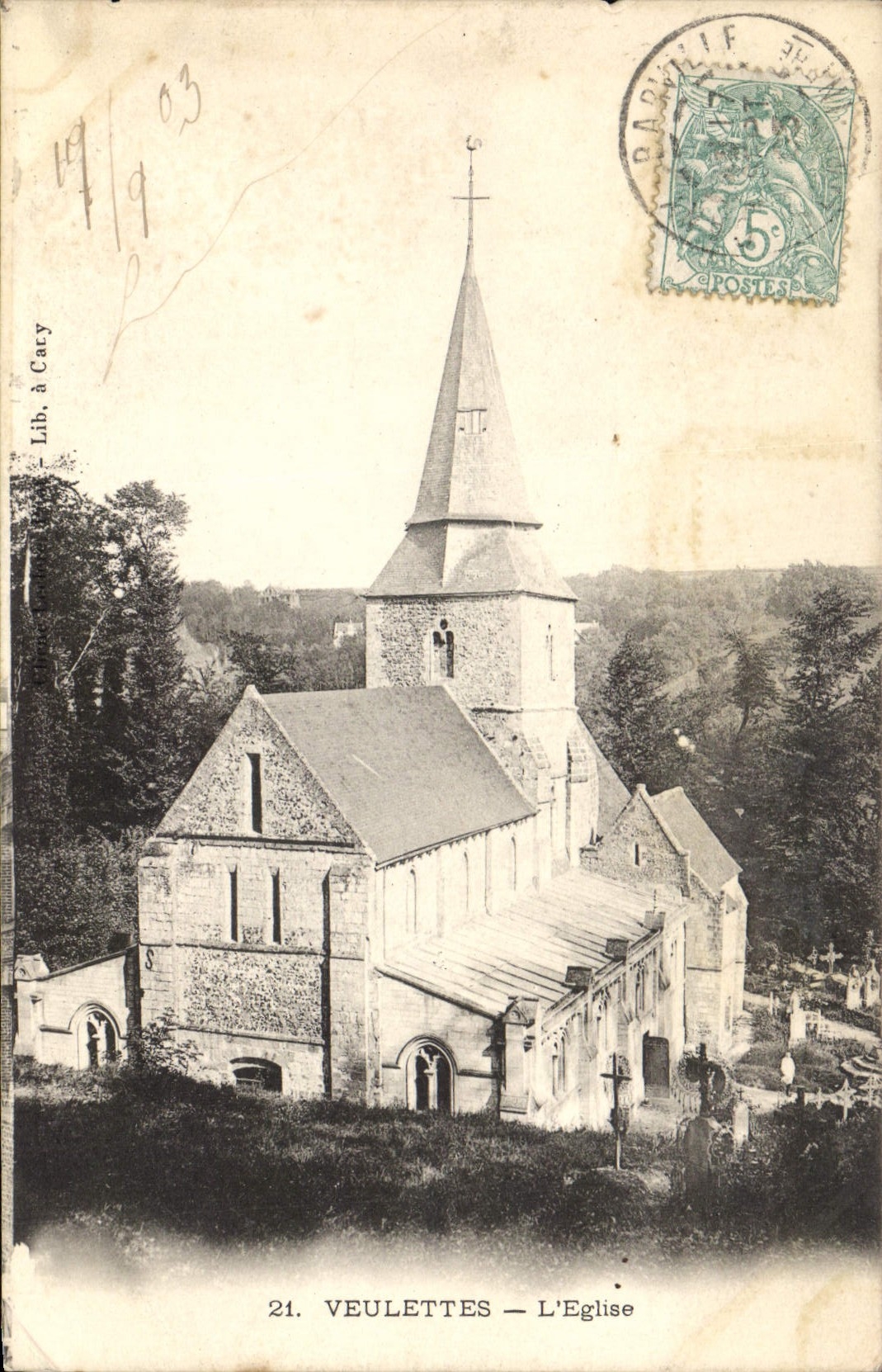 CPA Veulettes l'Eglise
