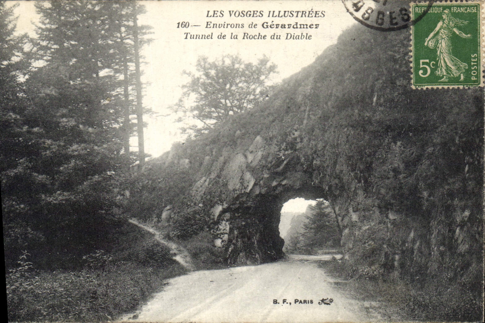 CPA Les Vosges Illustrees Environs de Gerardmer Tunnel de la Roche du Diable 