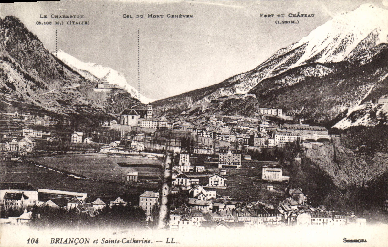CPA Briancon et Sainte Catherine 