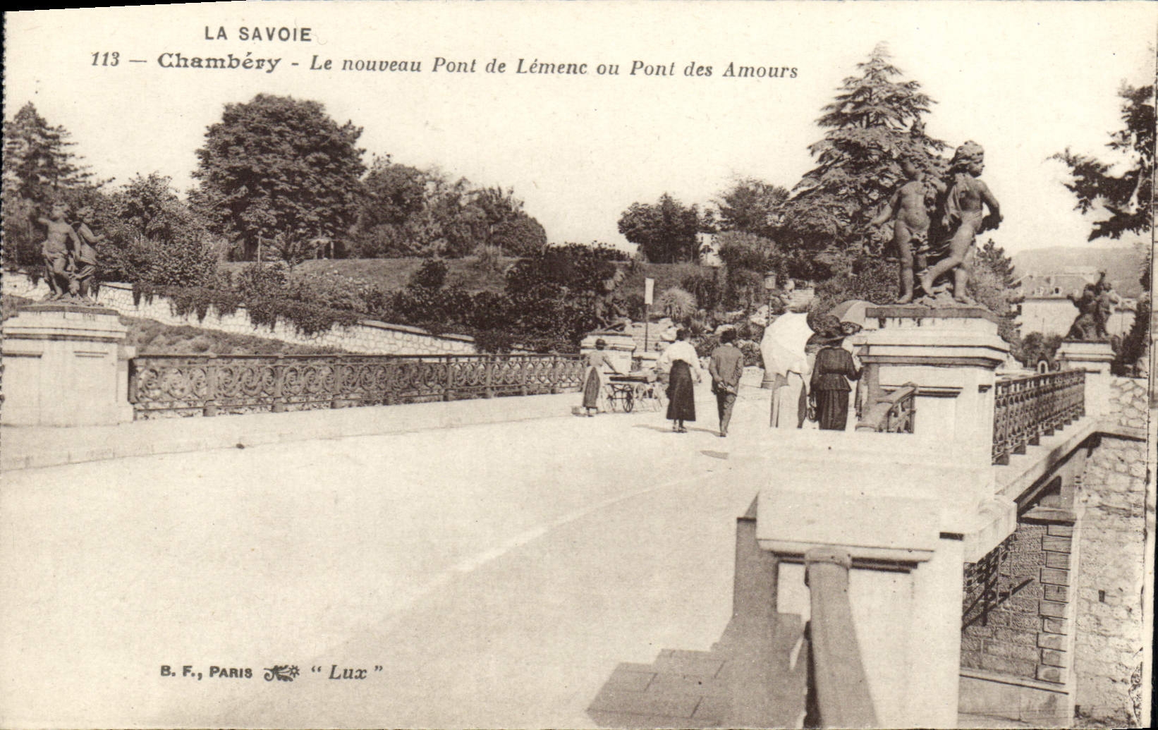 CPA La Savoie Chambery Le nouveau Pont de Lemenc ou Pont des Amours 