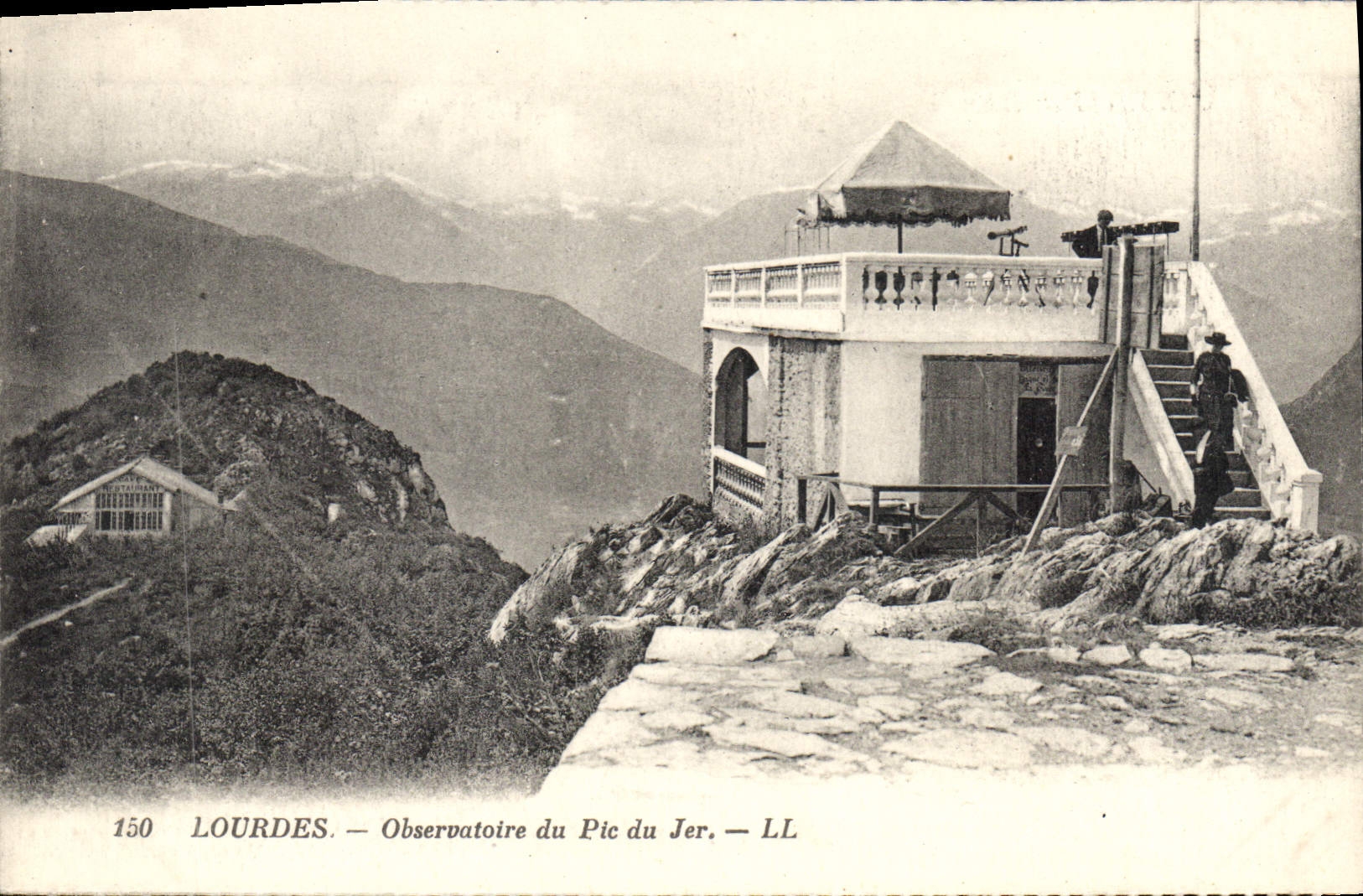 CPA Lourdes Observatoire du Pic du Jer 