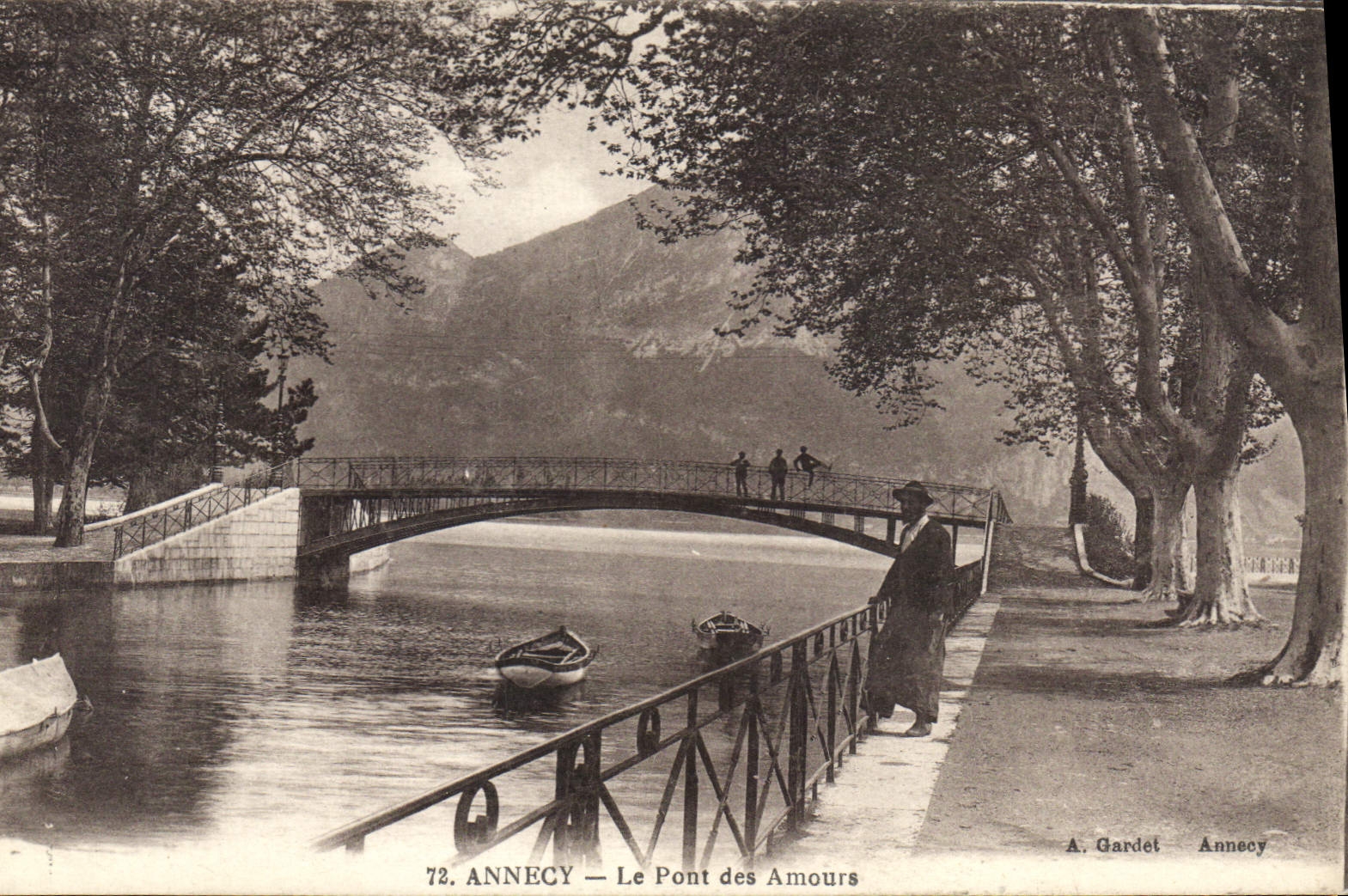 CPA Annecy Le Pont des Amours 