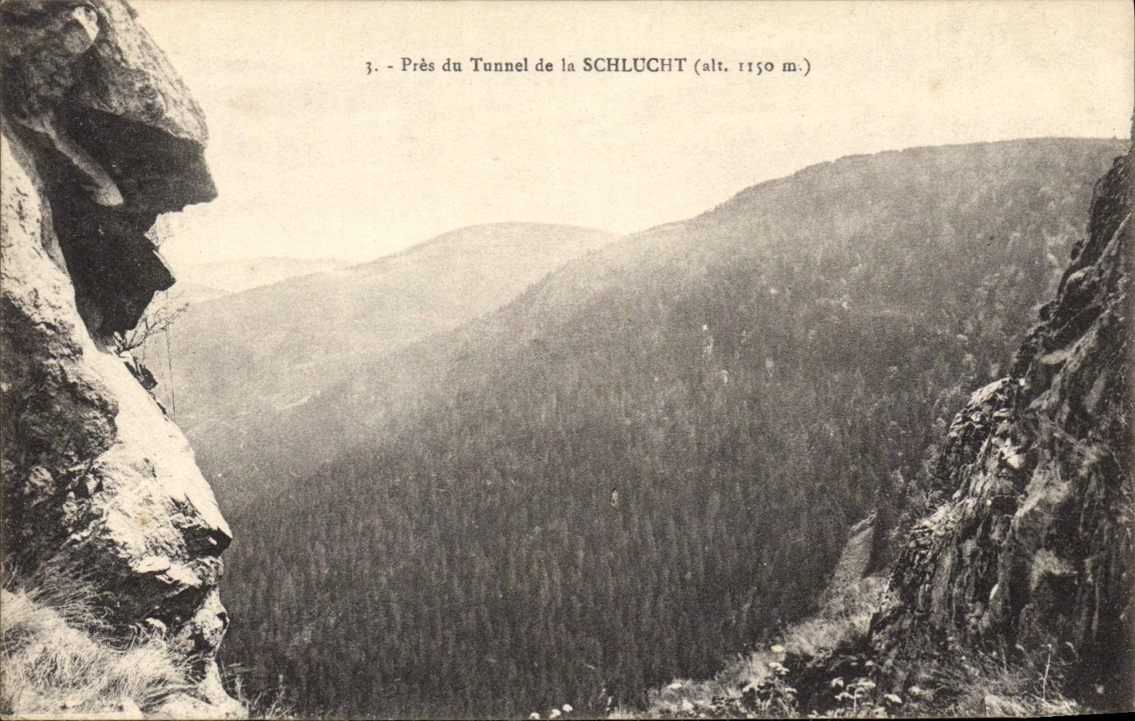 CPA Pres du Tunnel de la Schlucht 