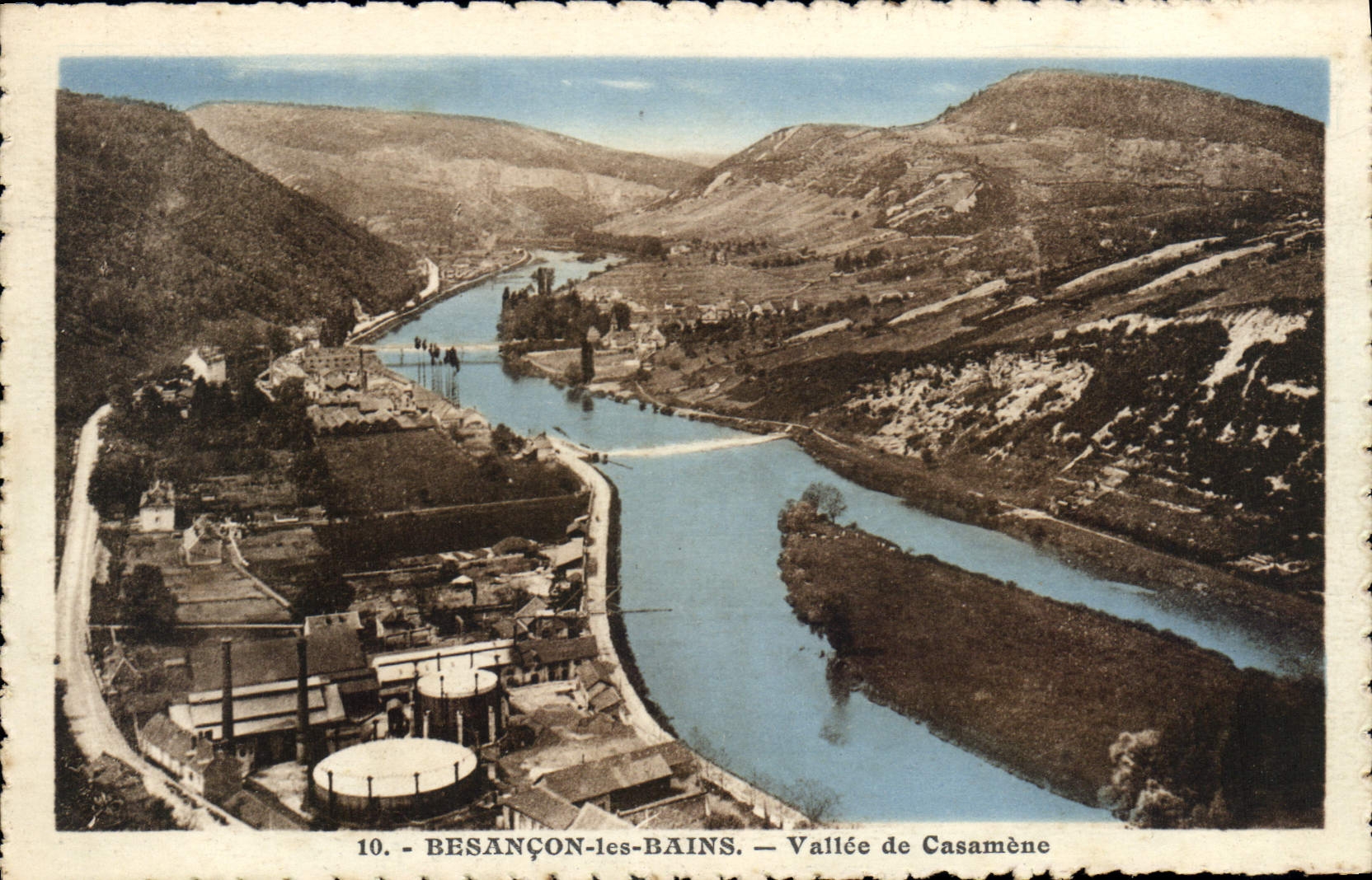 CPA Besancon les Bains vallee de Casamene 