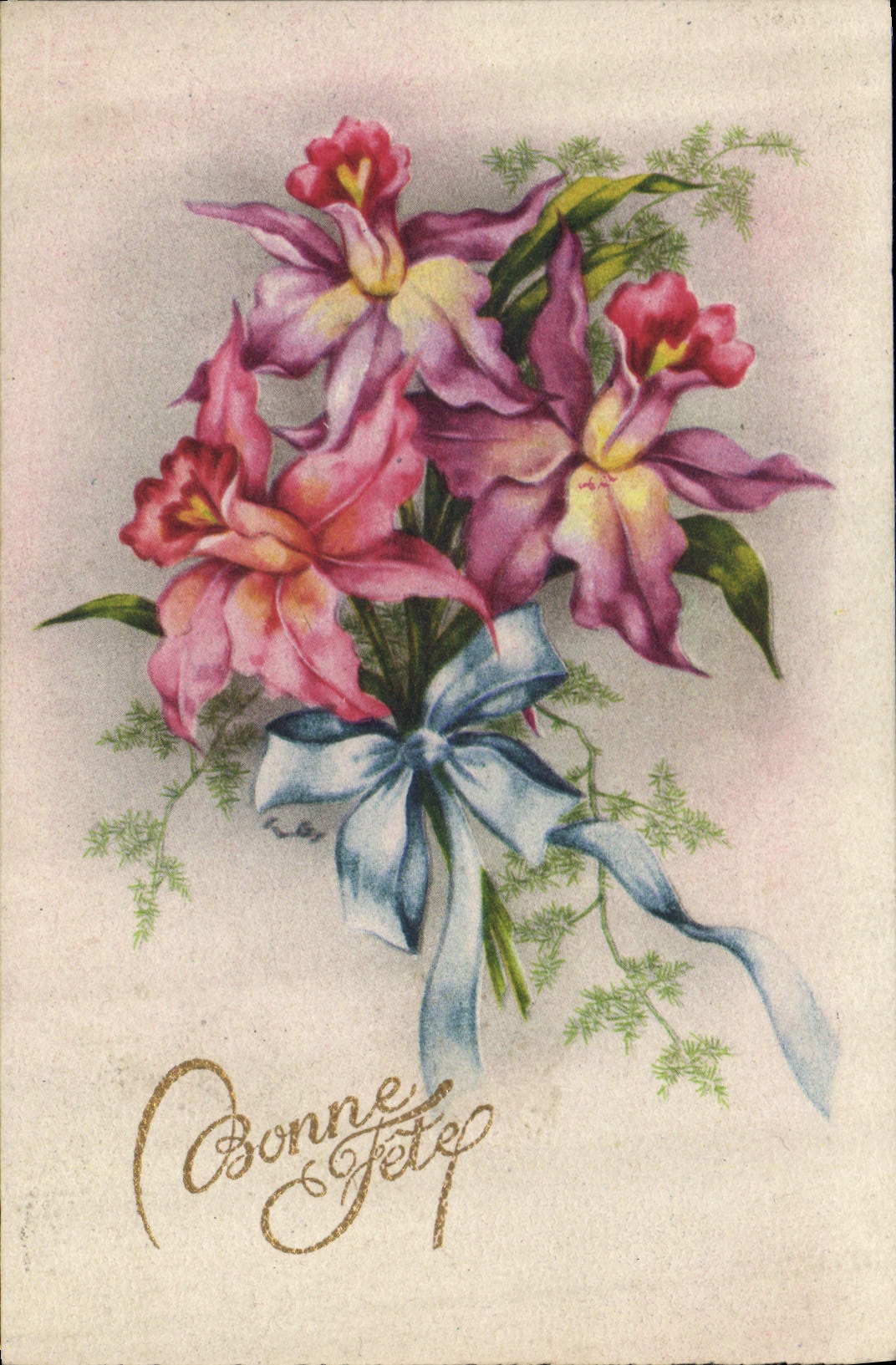 CPA Bonne fete Fleurs