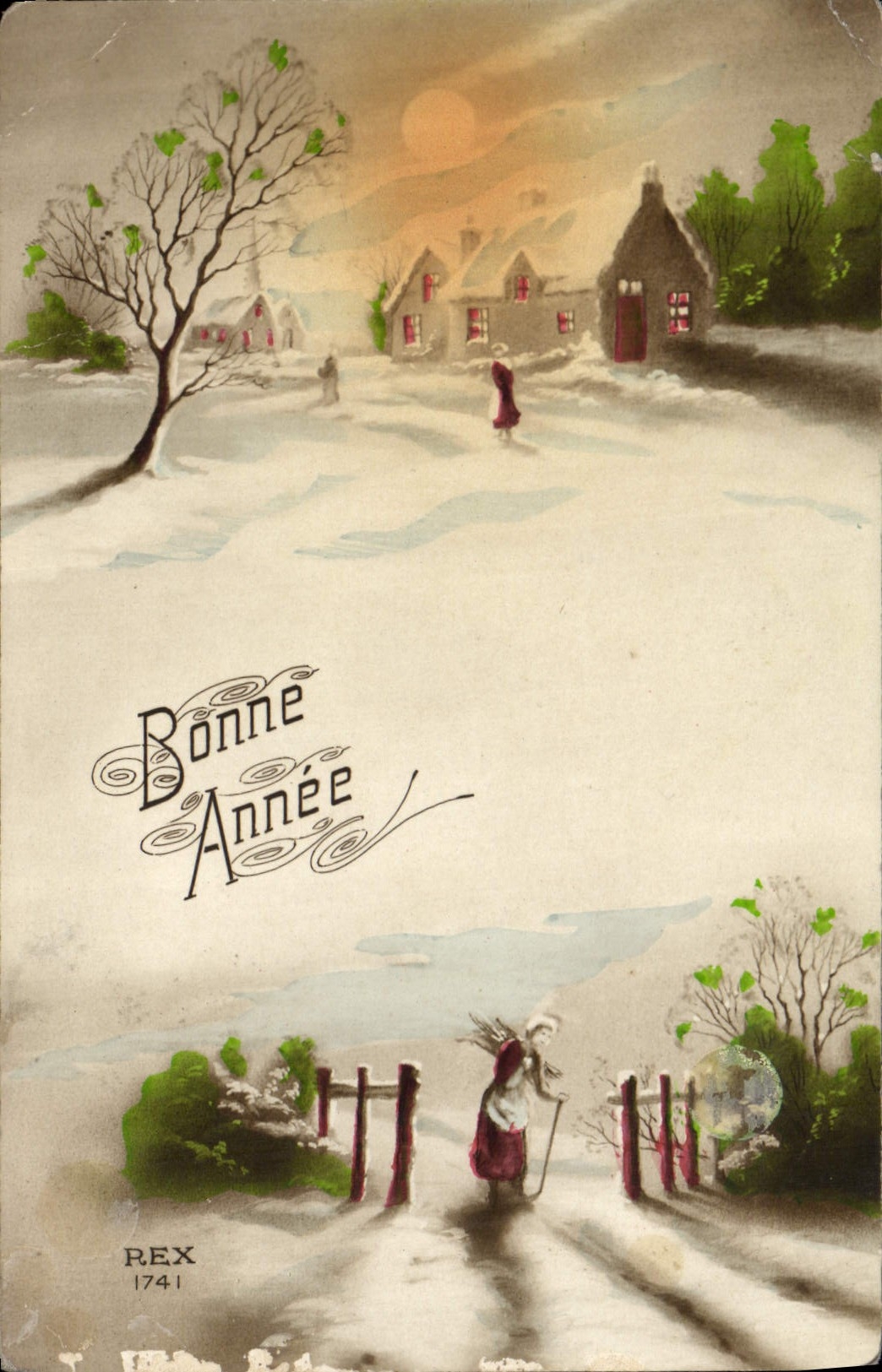 CPA Bonne Annee 