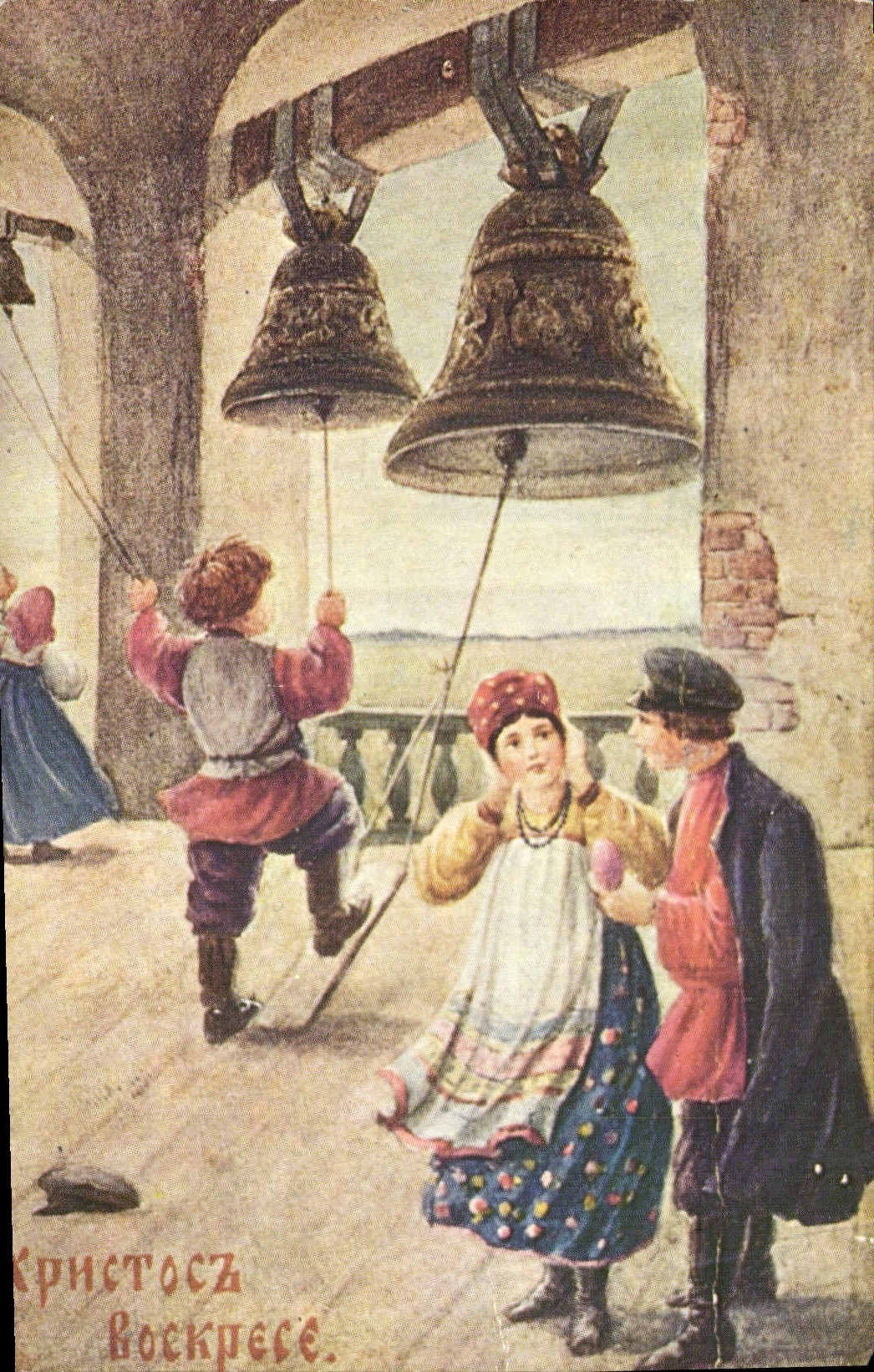 CPA Easter bells Cloches Pâques