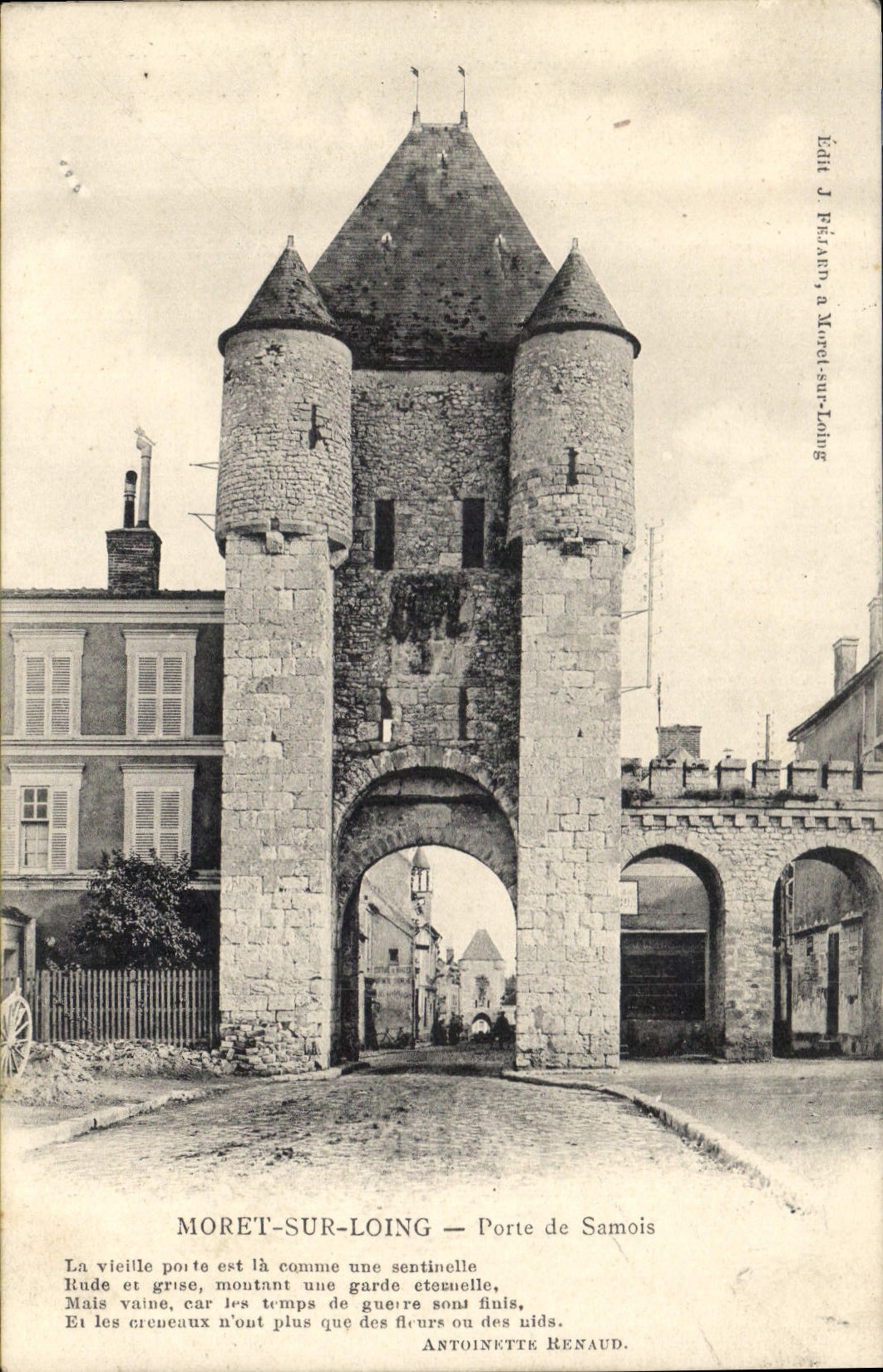 CPA Moret sur Loing Porte de Samois