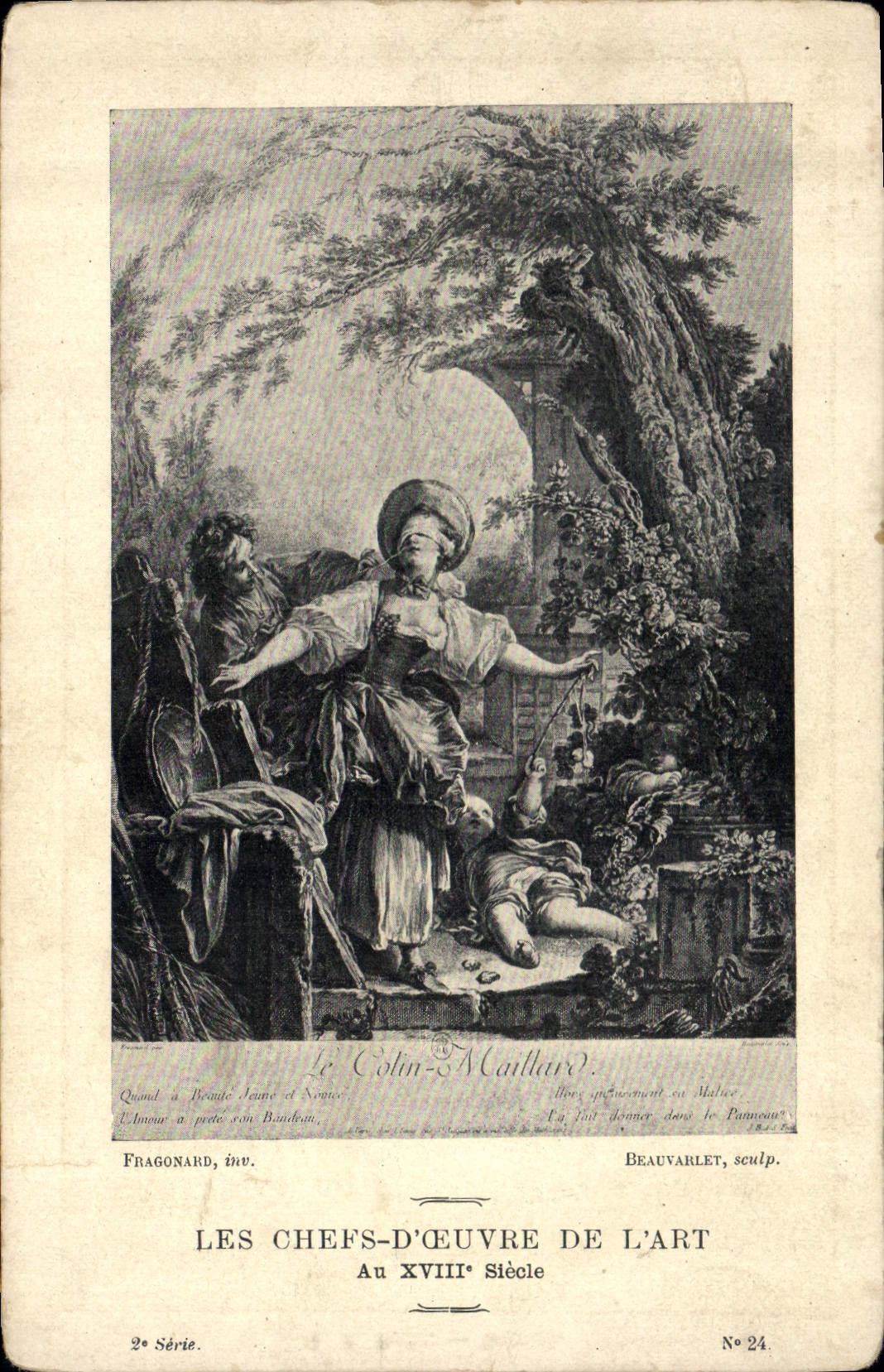 CPA Les Chefs d'Oeuvre de l'Art Fragonard Le Collin Maillard