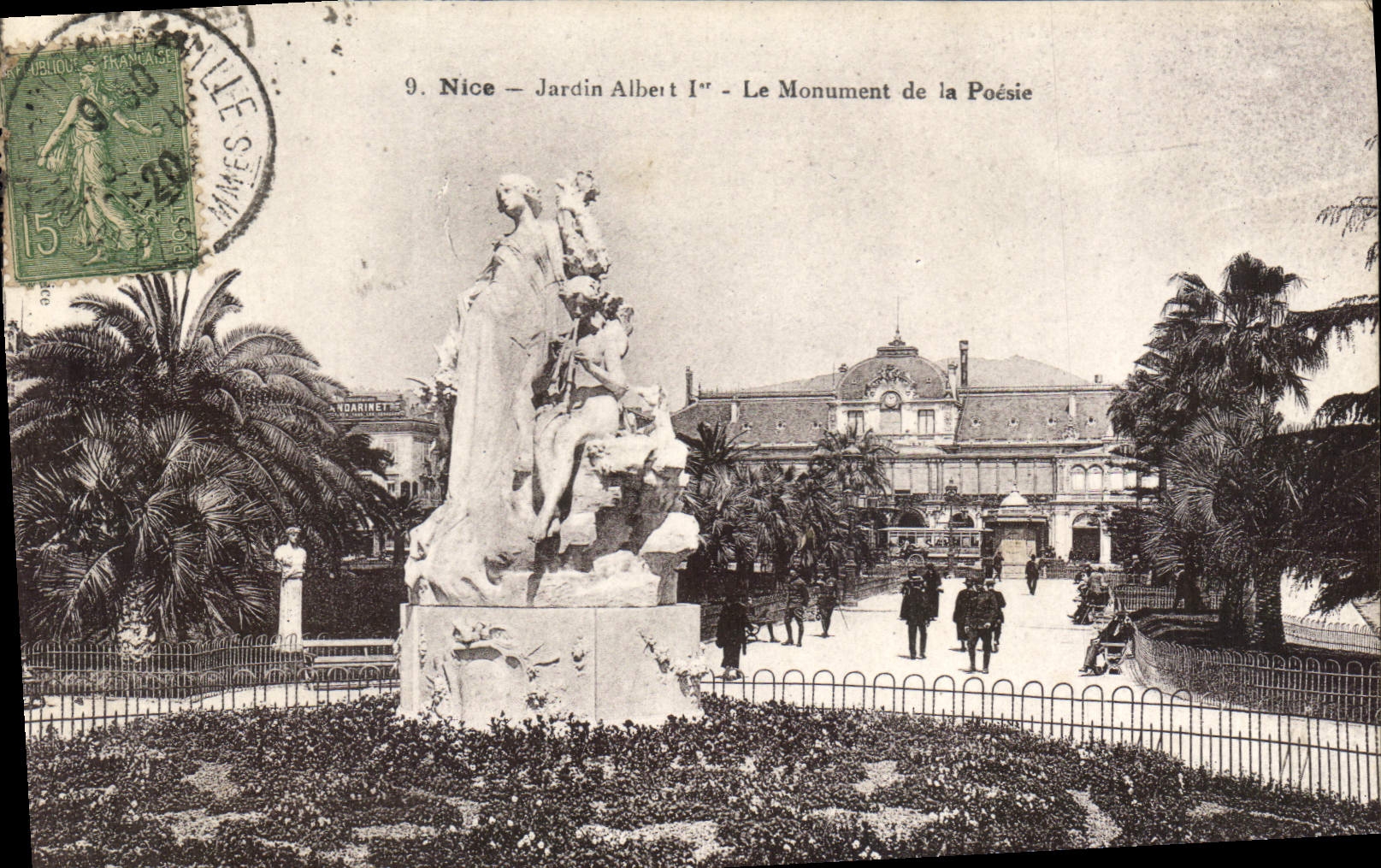 CPA Nice Jardin Albert I Le Monument de la Poesie 