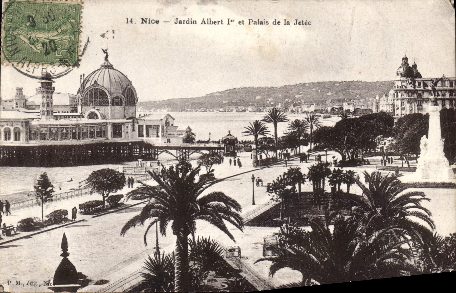 CPA Nice Jardin Albert I et Palais de la Jetee