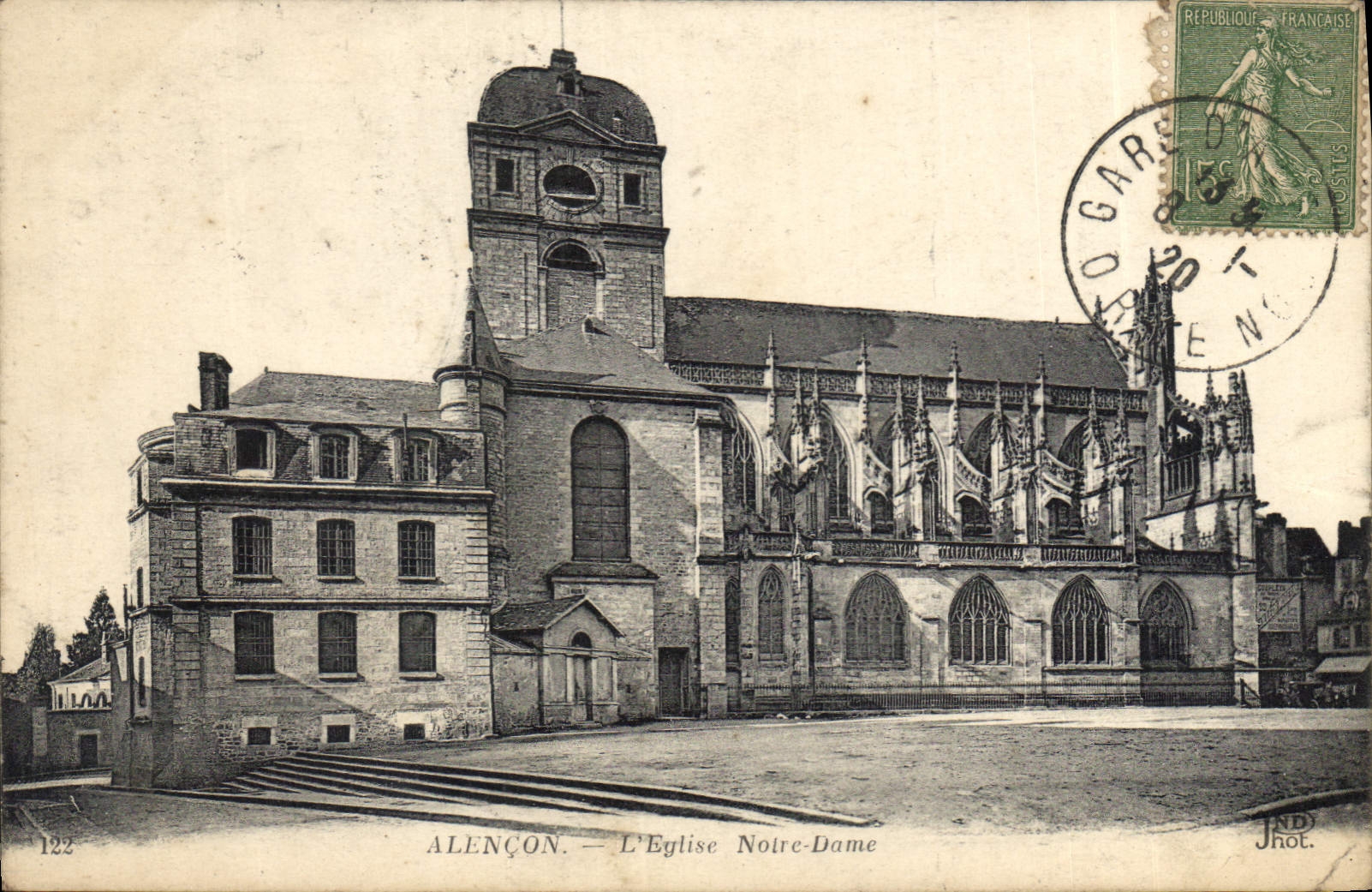 CPA Alencon L'Eglise Notre Dame 