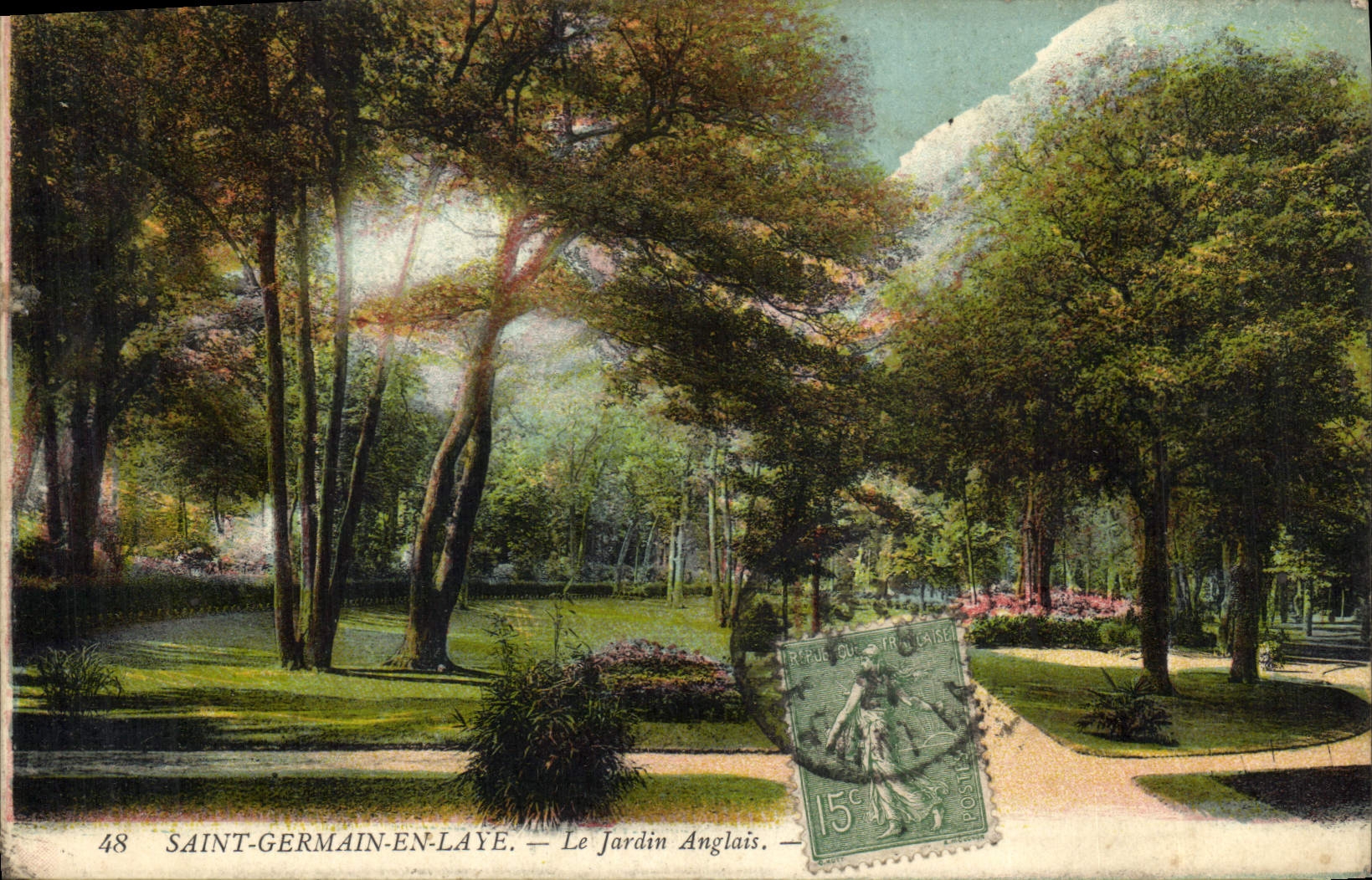 CPA Saint Germain en Laye Le Jardin Anglais 