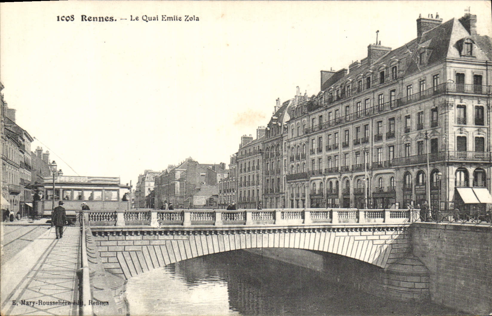 CPA Rennes Le Quai Emile Zola 