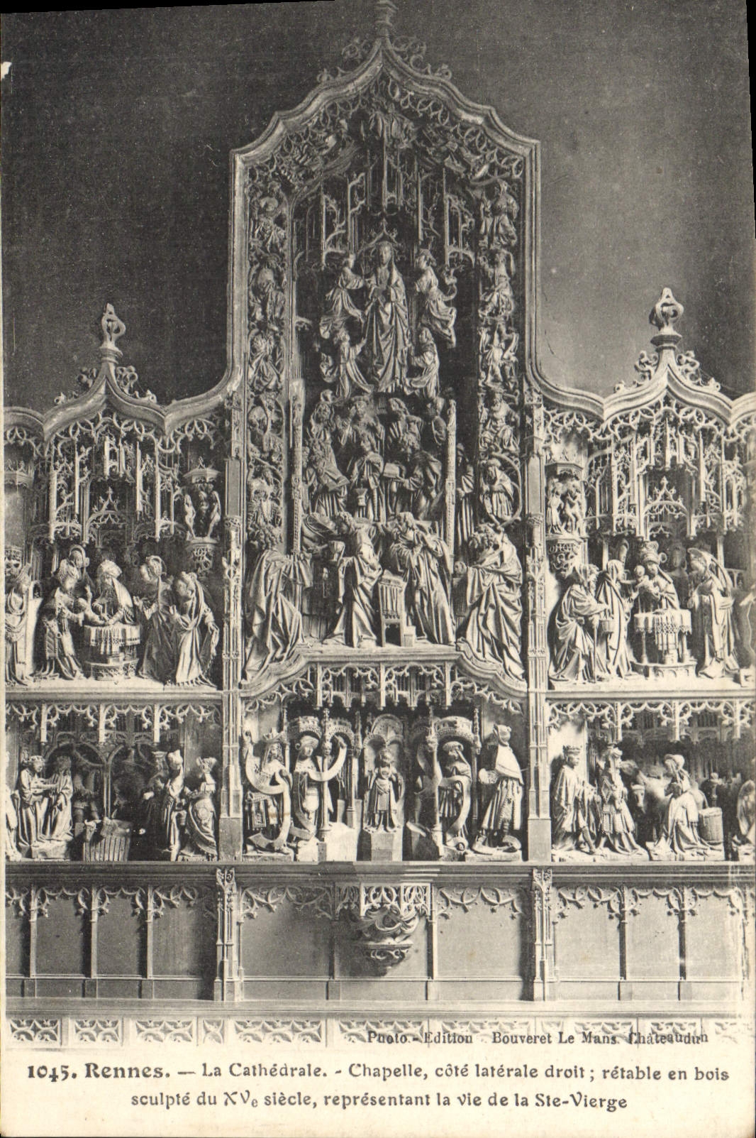 CPA Rennes La Cathedrale Chapelle cote laterale droit 